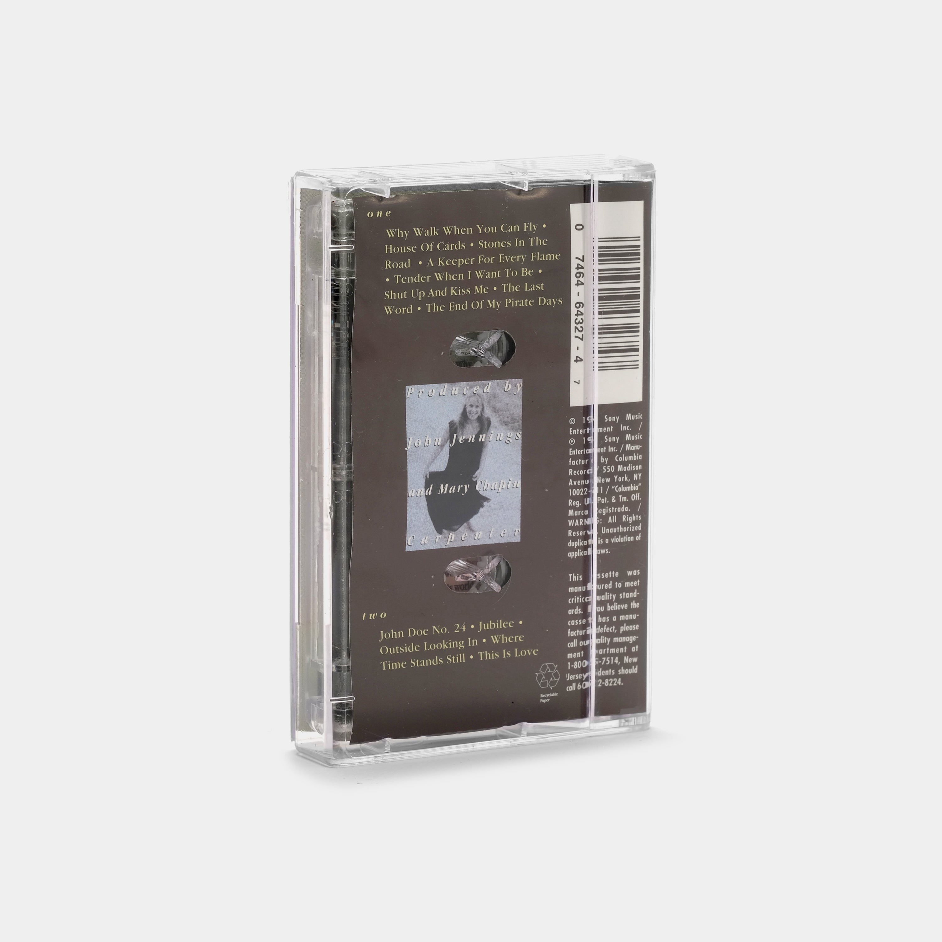 Mary Chapin Carpenter - Stones In The Road Cassette Tape