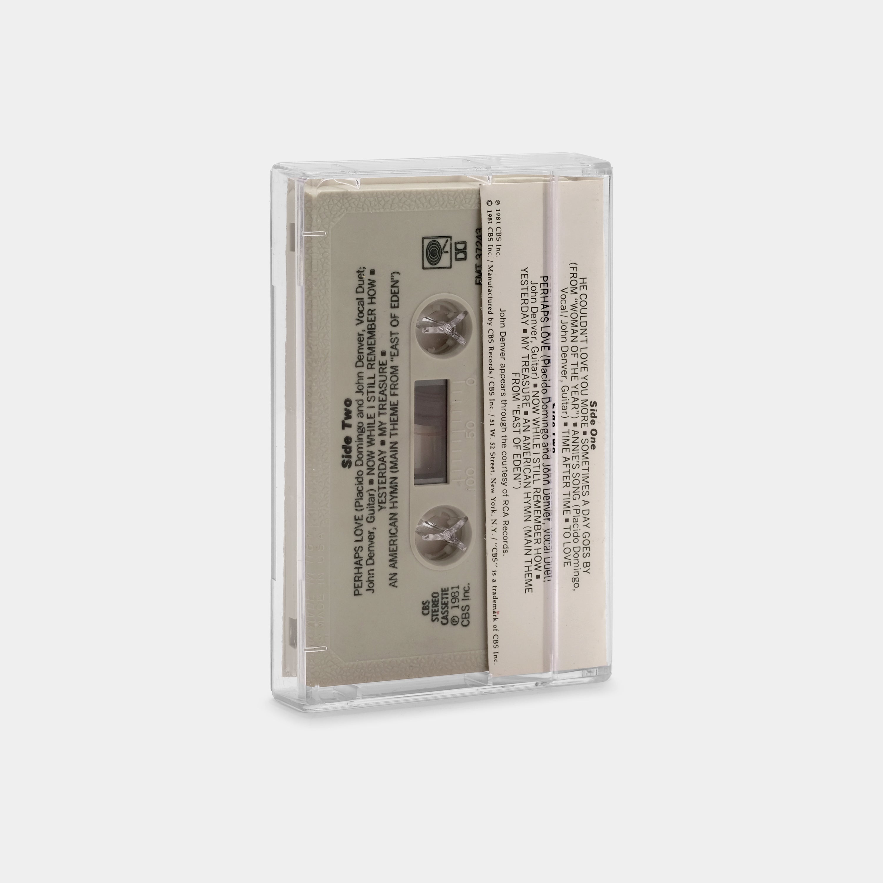 Placido Domingo with John Denver - Perhaps Love Cassette Tape