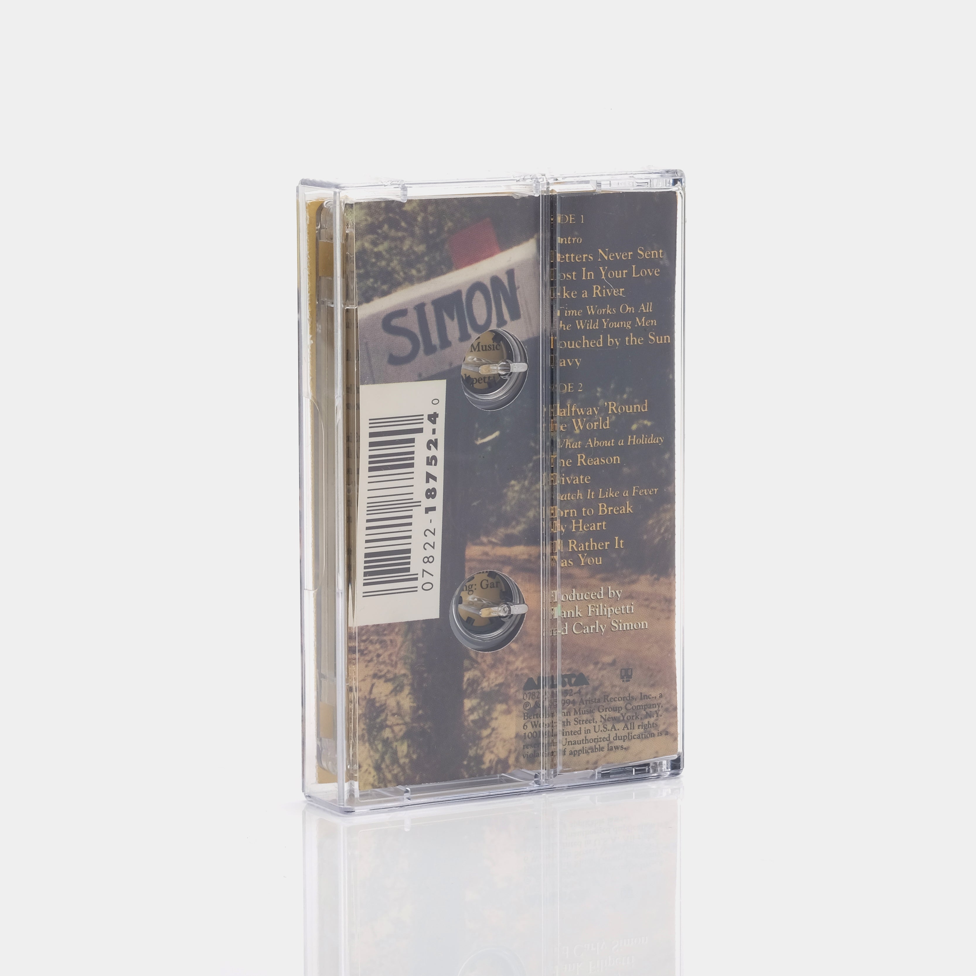Carly Simon - Letters Never Sent Cassette Tape