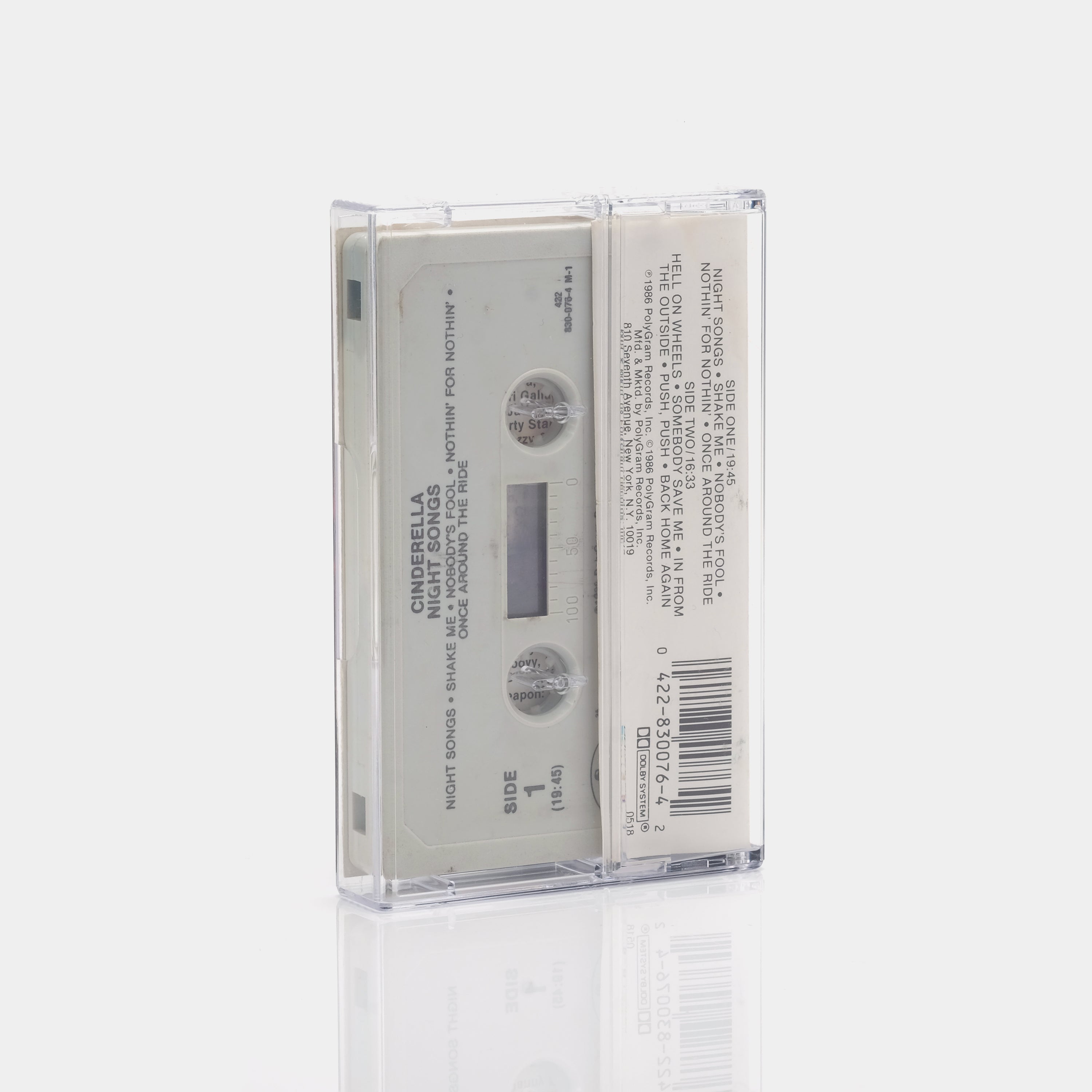 Cinderella - Night Songs Cassette Tape