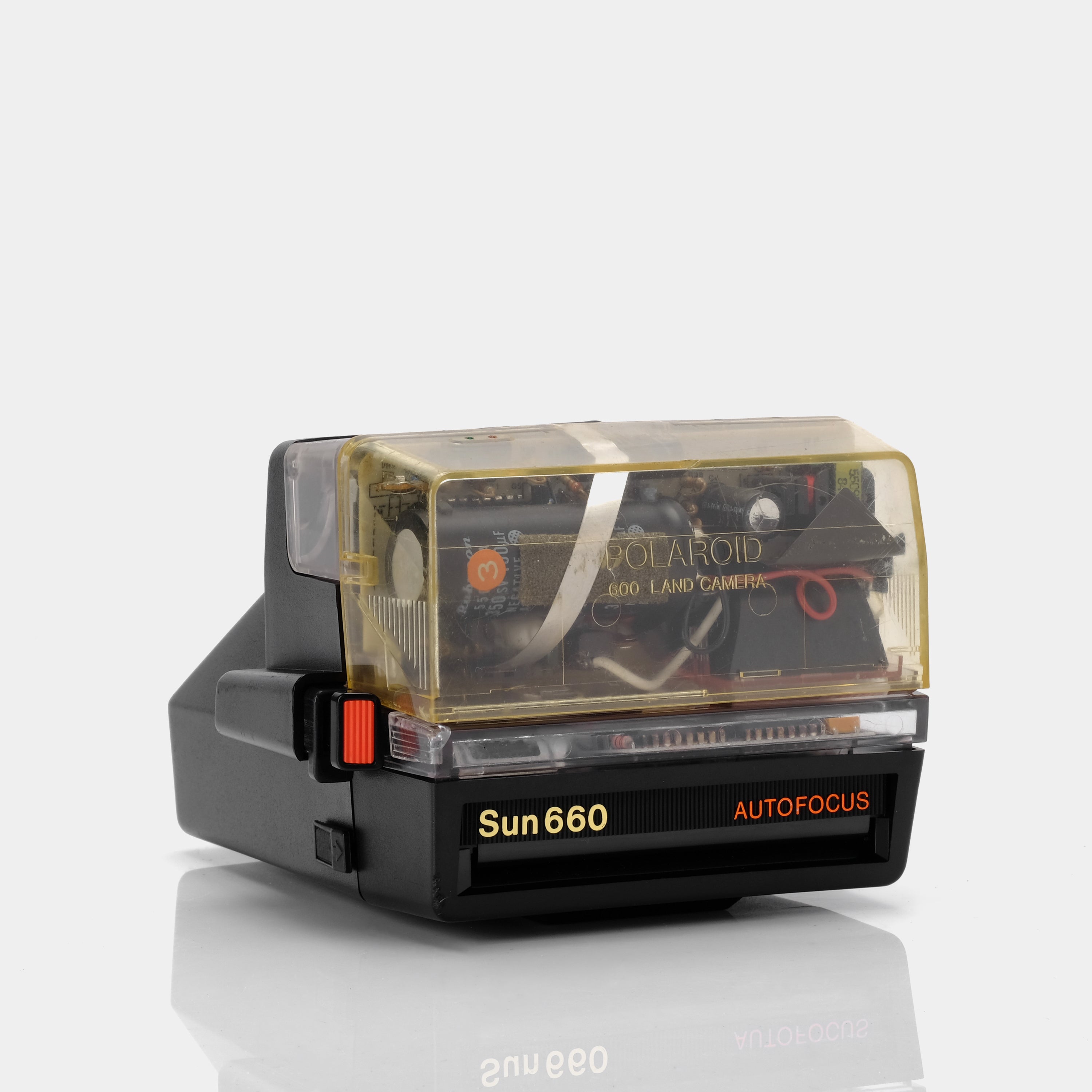 Polaroid 600 Rare Demo Sun660 Autofocus Clear & Black Instant Film Camera