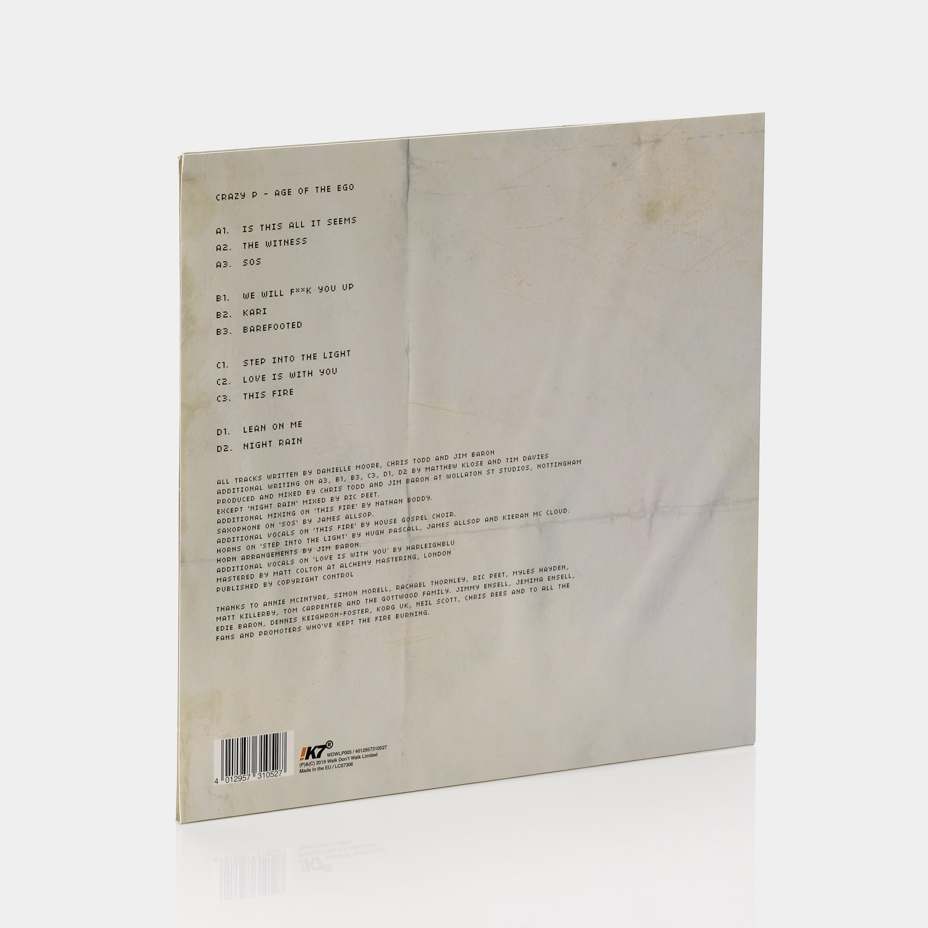 Crazy P - Age Of The Ego 2xLP Vinyl Record