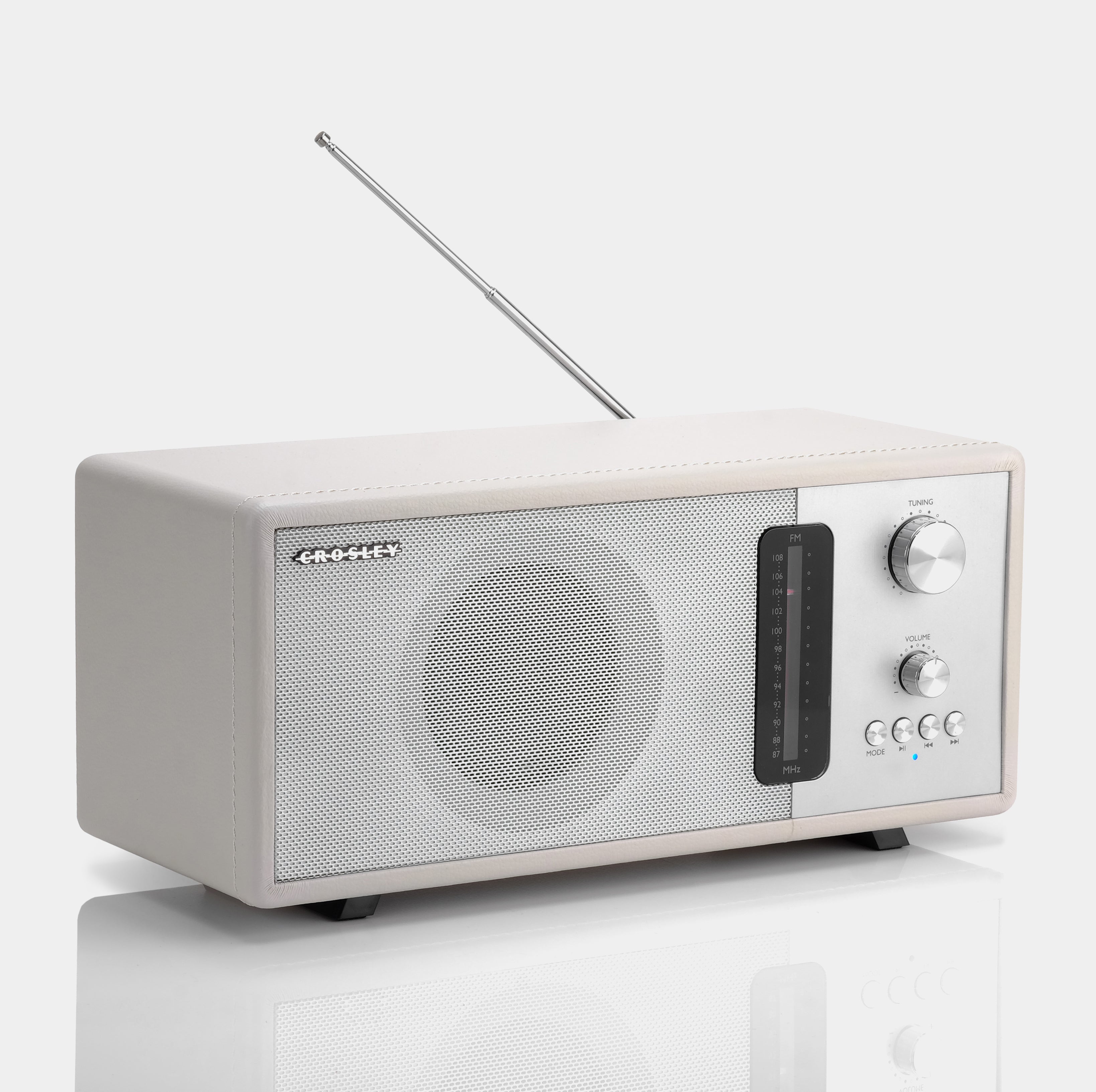 Crosley Harmony White FM Radio with Bluetooth