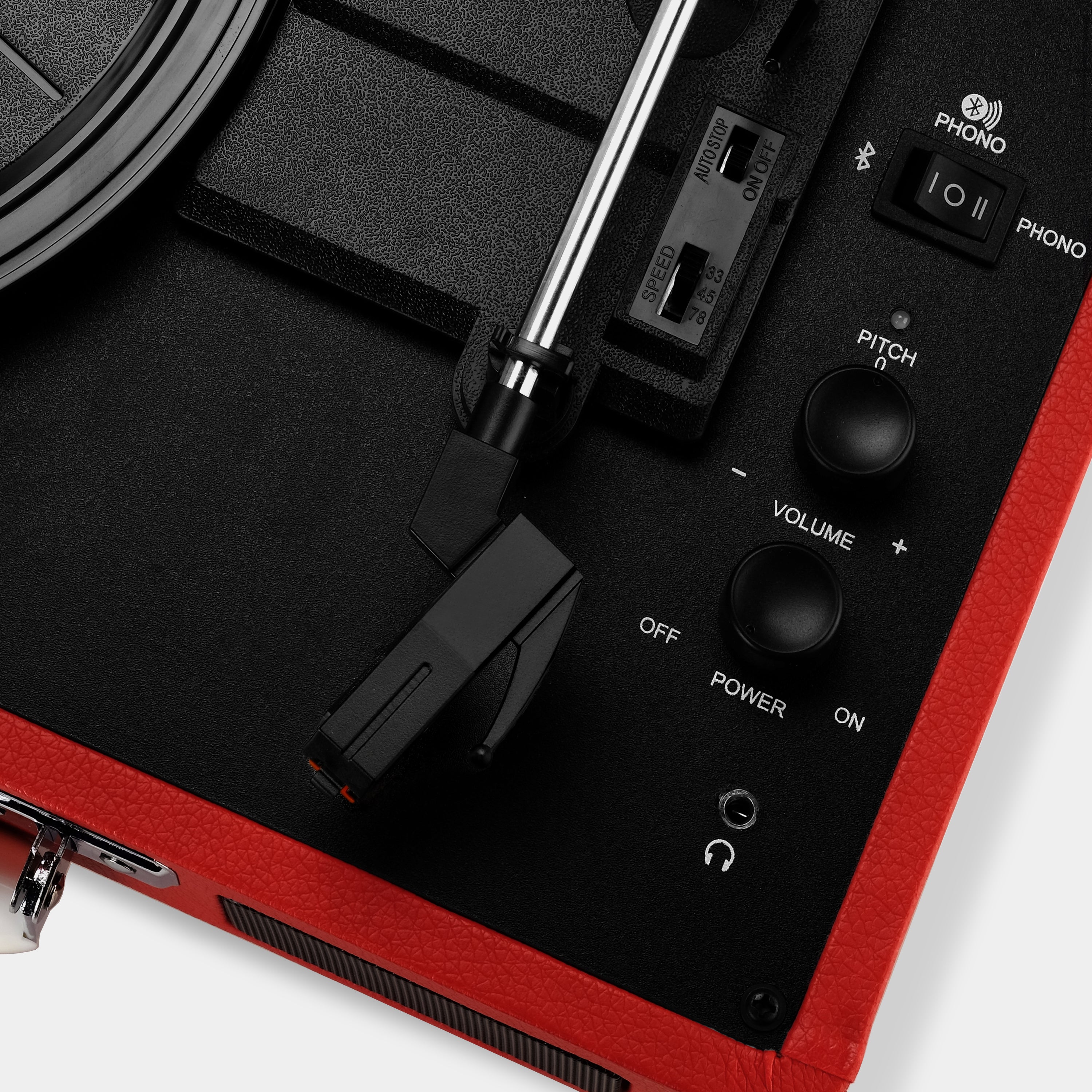 Crosley Cruiser Plus Red Turntable with Bluetooth