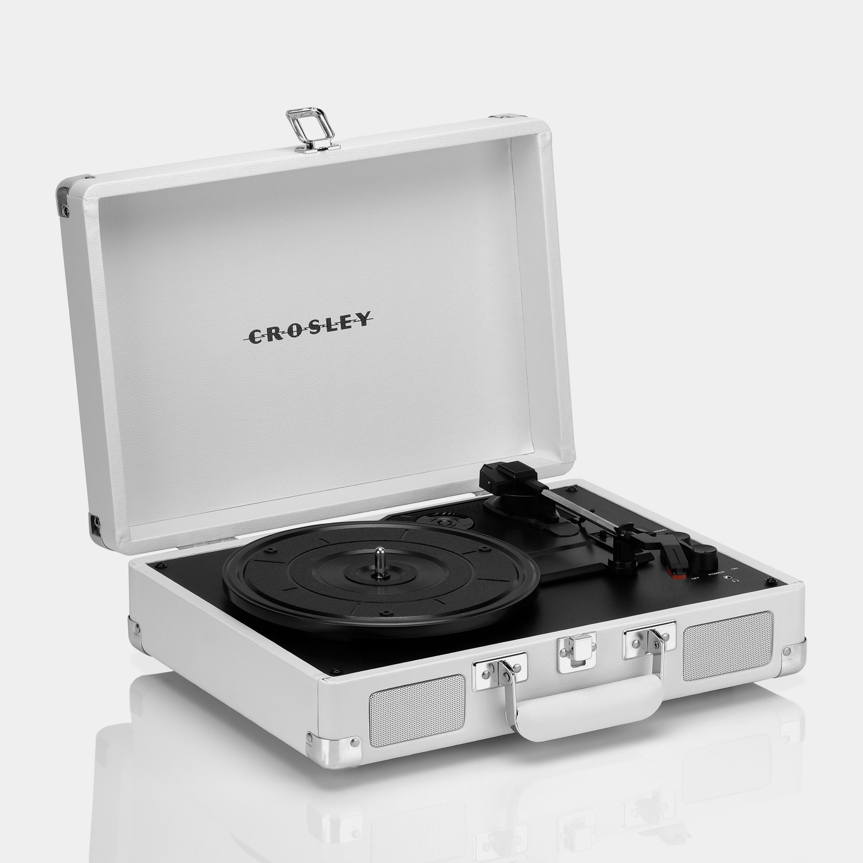 Crosley Cruiser Plus White Sand Turntable with Bluetooth