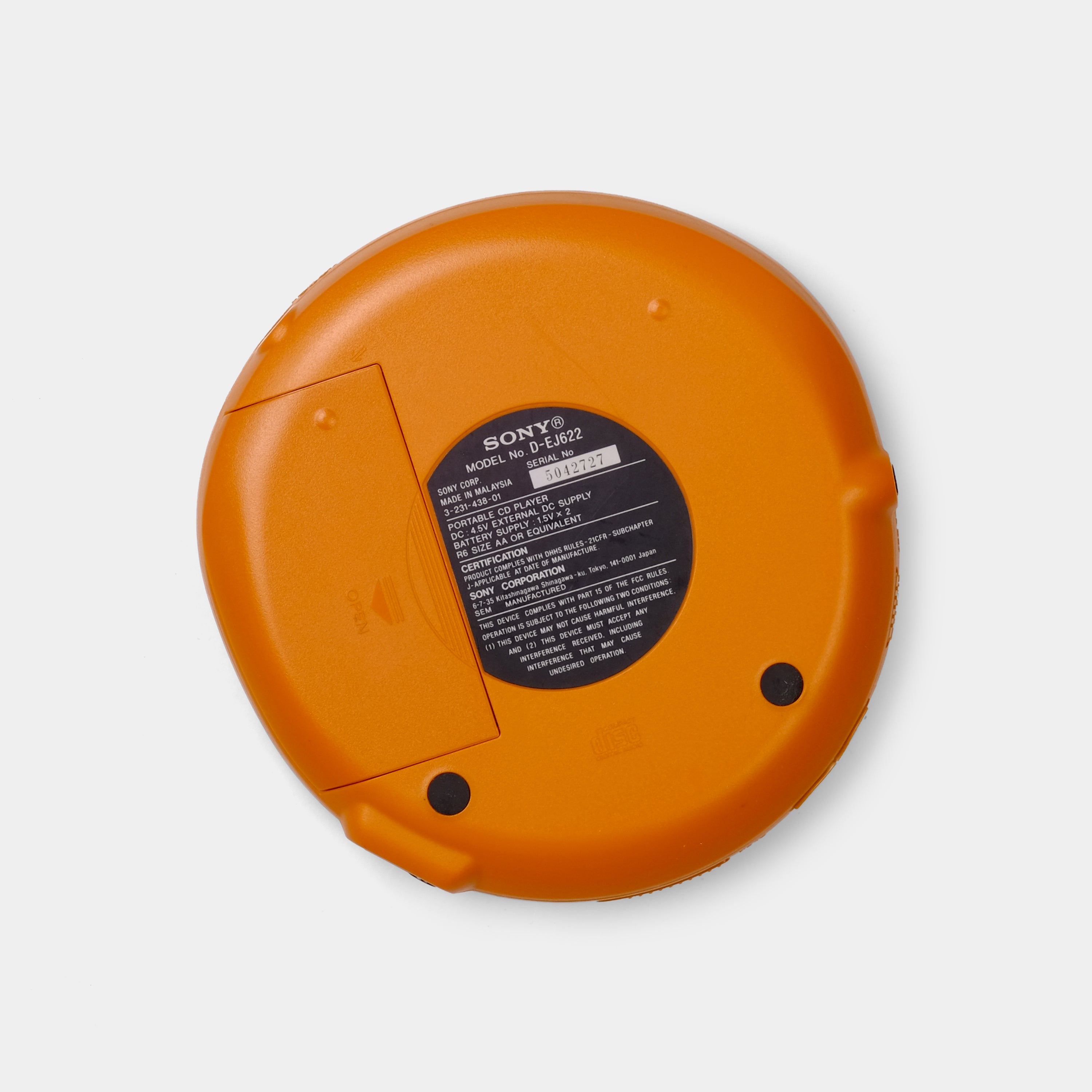 Sony Walkman D-EJ622 Portable CD Player