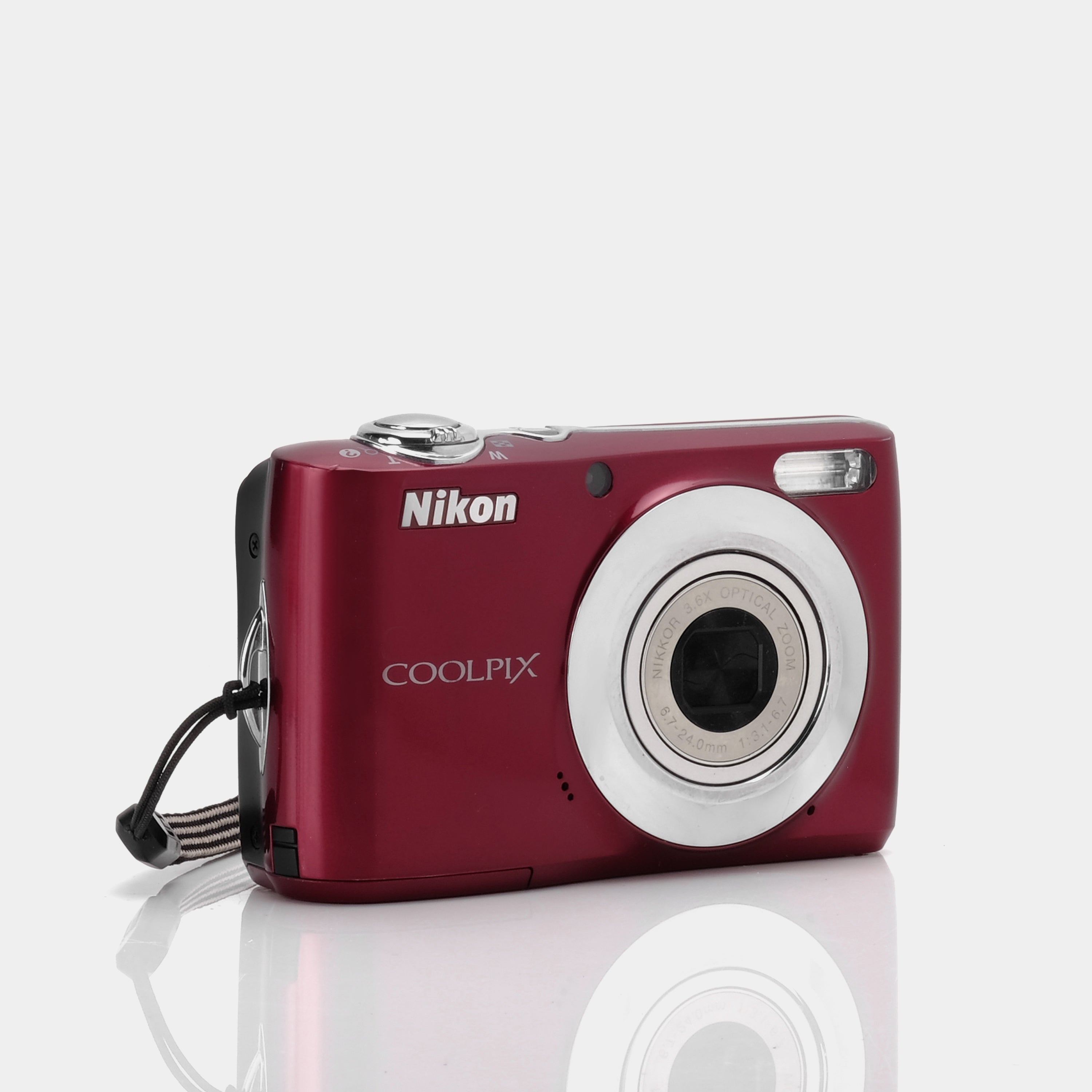 Nikon Coolpix L22 Maroon Point and Shoot Digital Camera