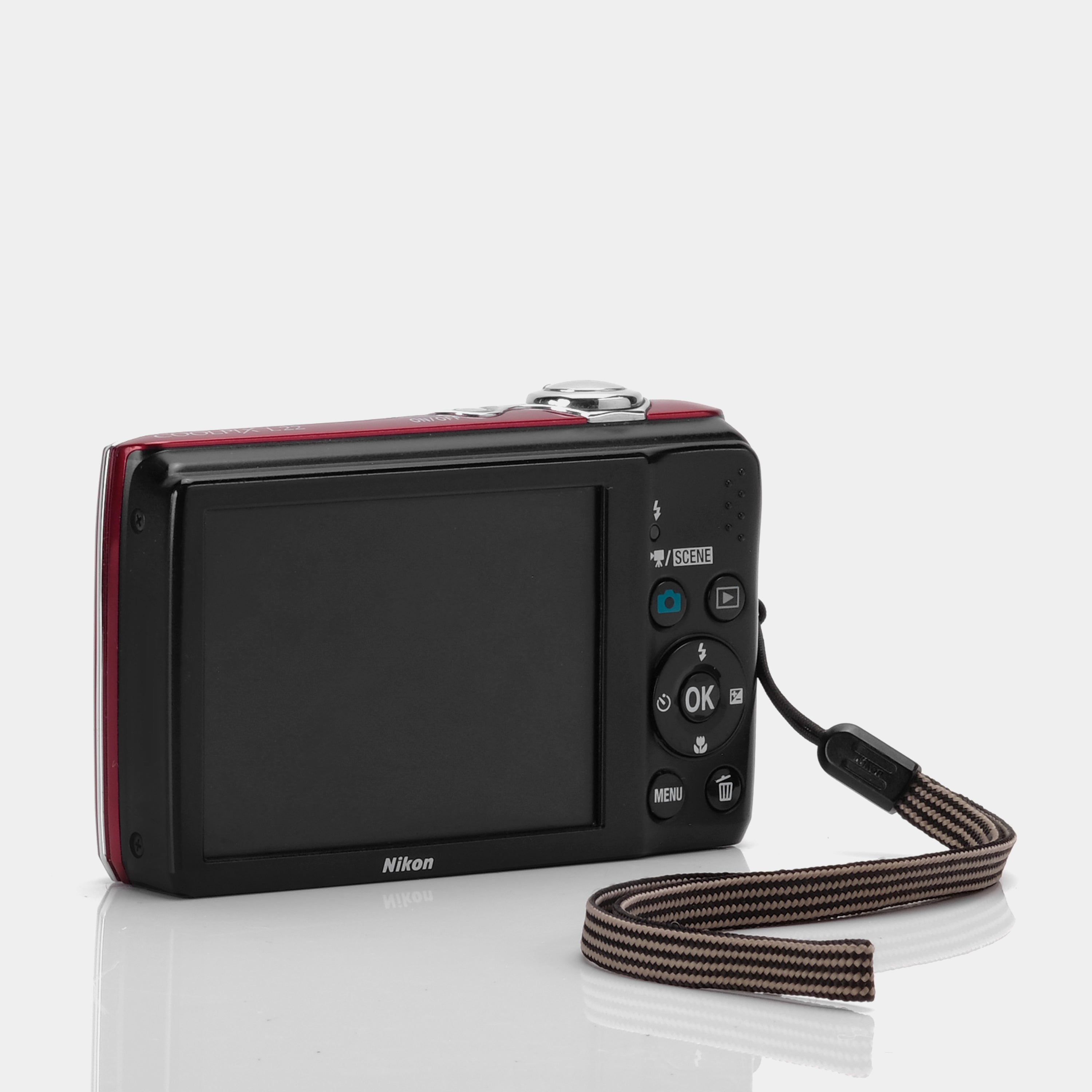 Nikon Coolpix L22 Maroon Point and Shoot Digital Camera