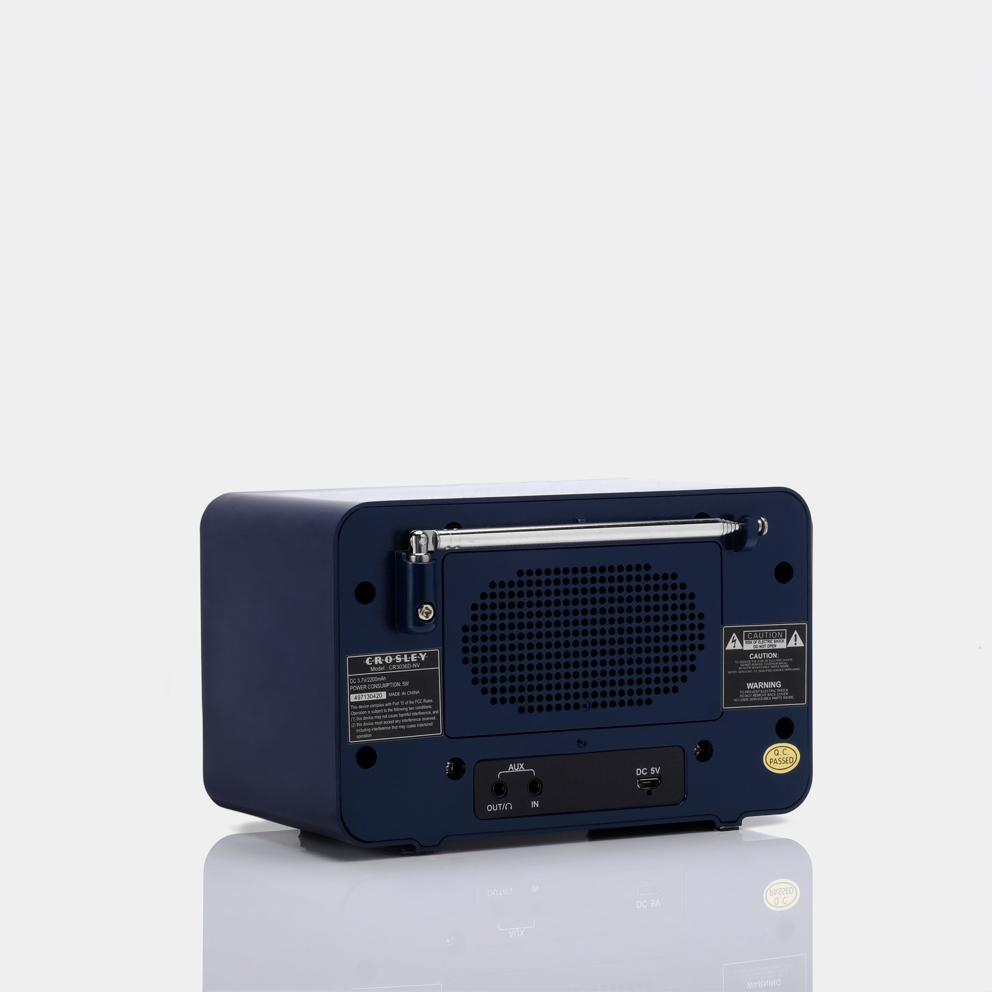 Crosley Tribute Navy AM/FM Radio with Bluetooth