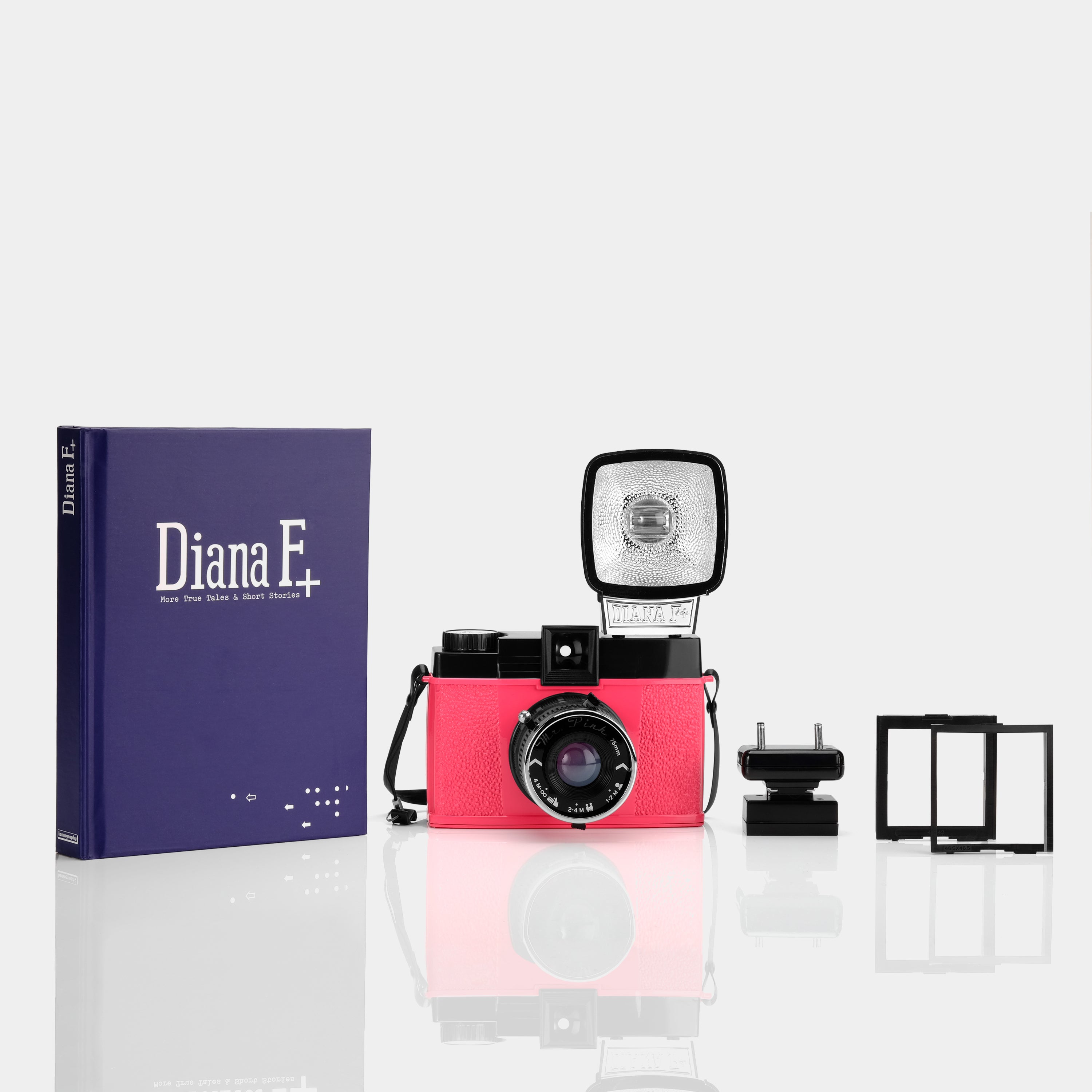 Diana F+ (Mr. Pink Edition) 120 Film Camera with Flash