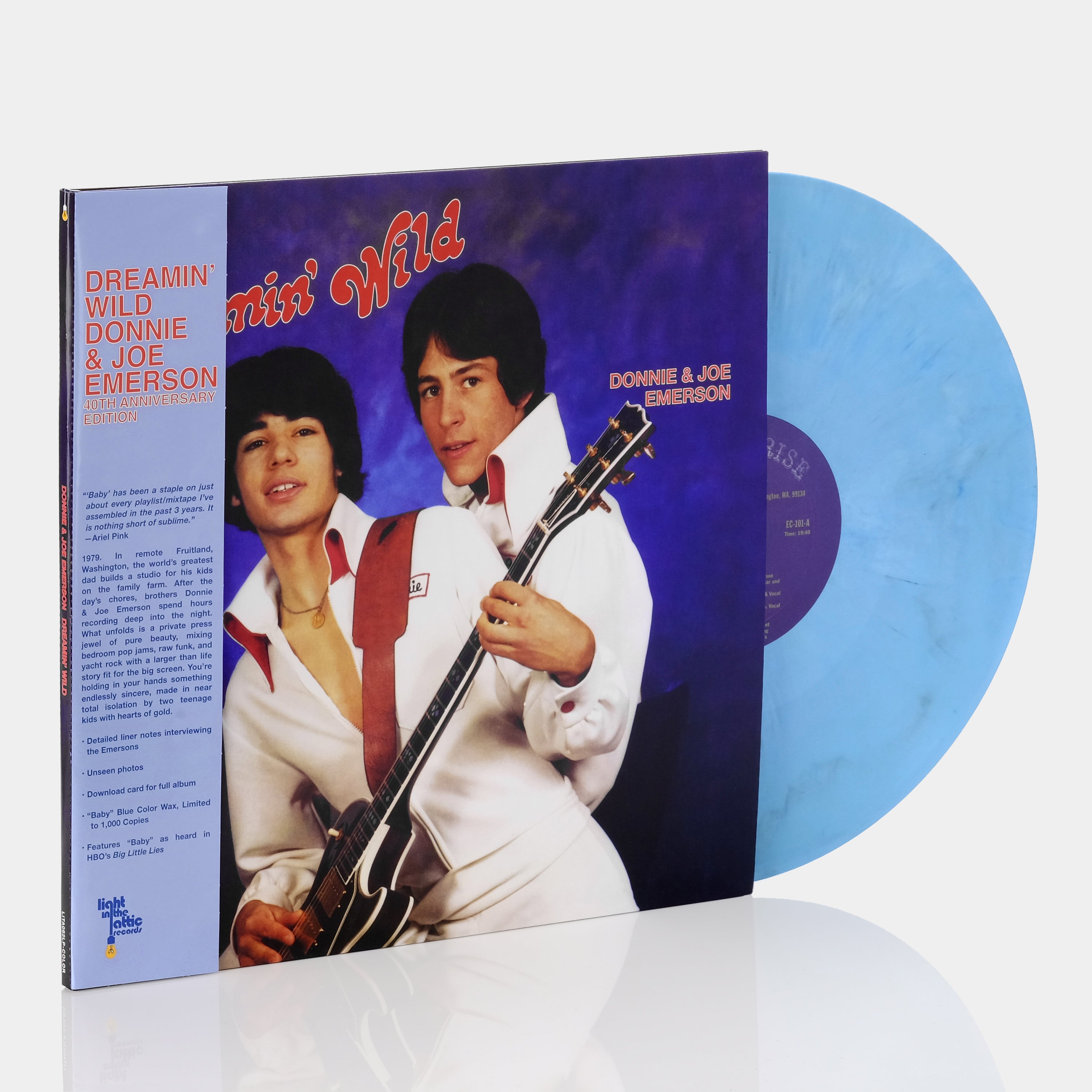 Donnie & Joe Emerson - Dreamin' Wild LP Blue Vinyl Record