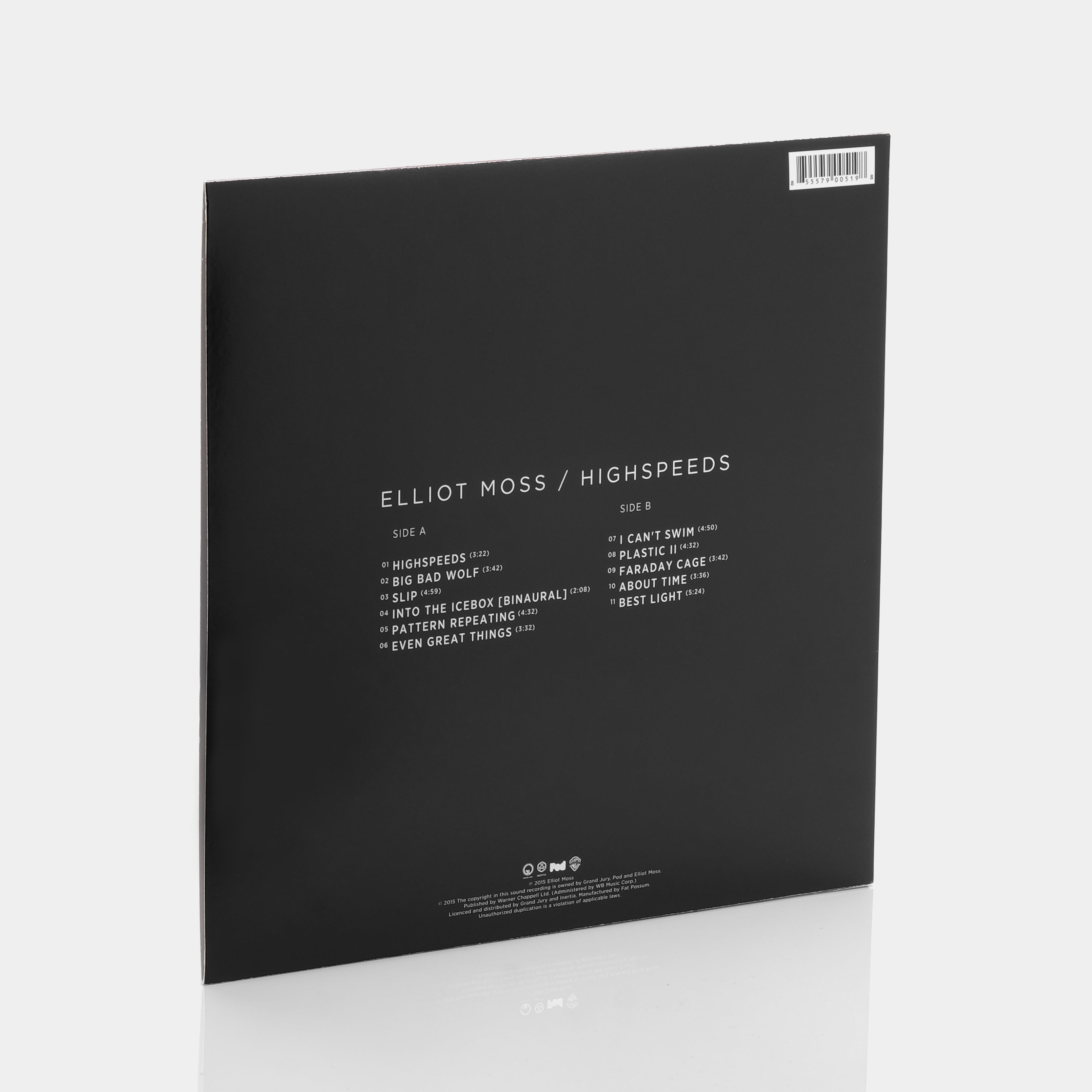 Elliot Moss - Highspeeds LP Vinyl Record