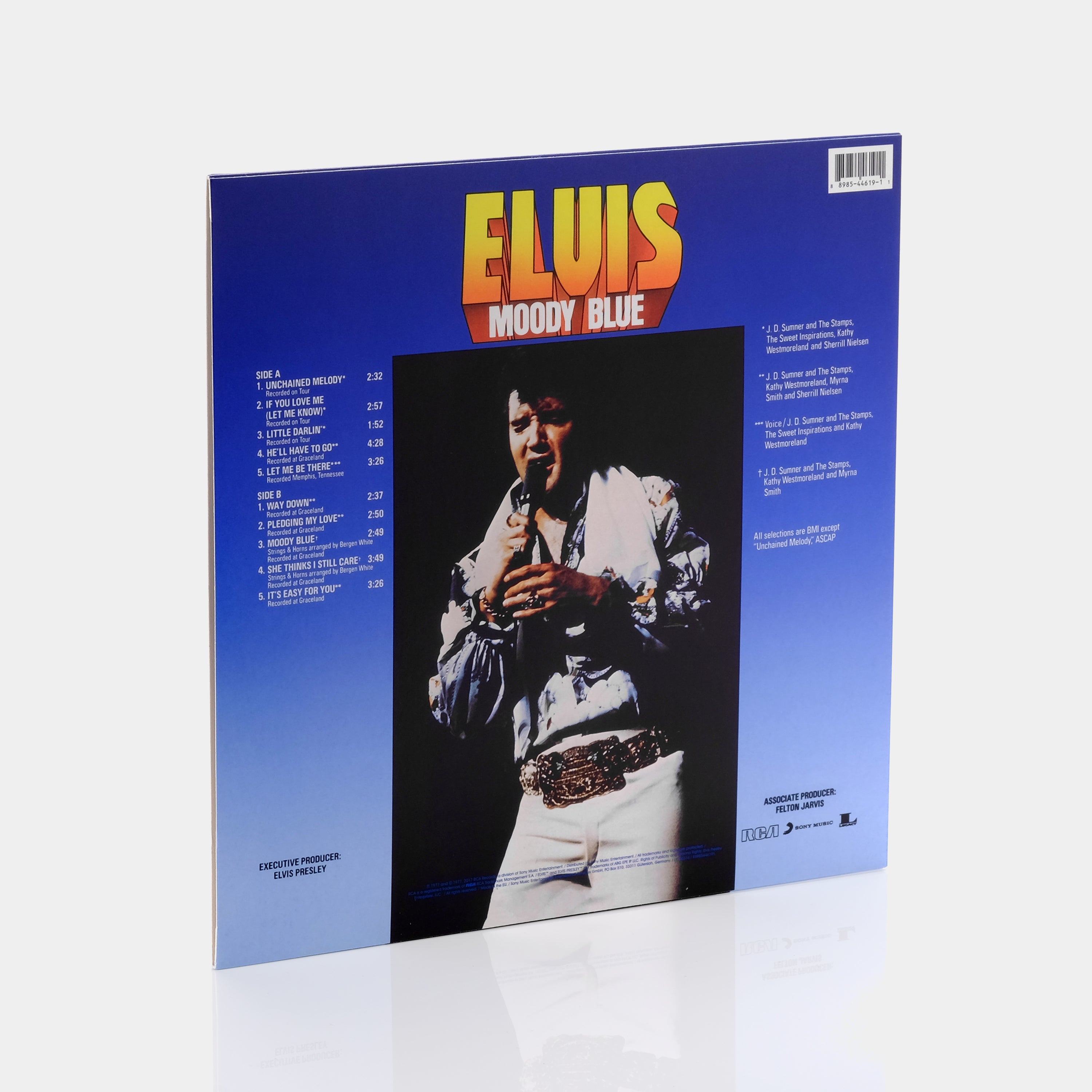 Elvis Presley - Moody Blue LP Blue Translucent Vinyl Record