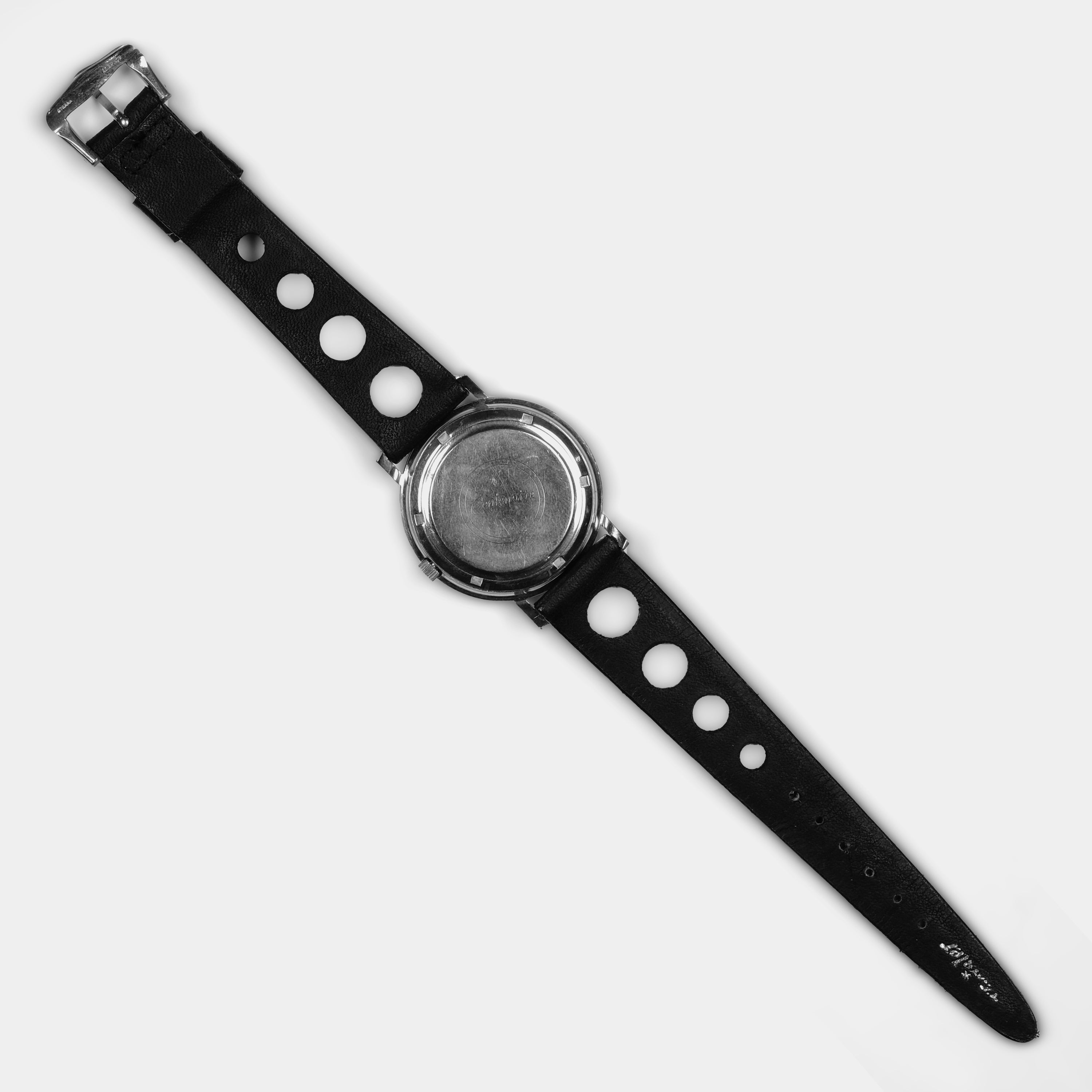 Eterna-Matic Centenaire "61" ref. 106 IVT Glossy Black "Mirror" Dial Circa 1963 Wristwatch