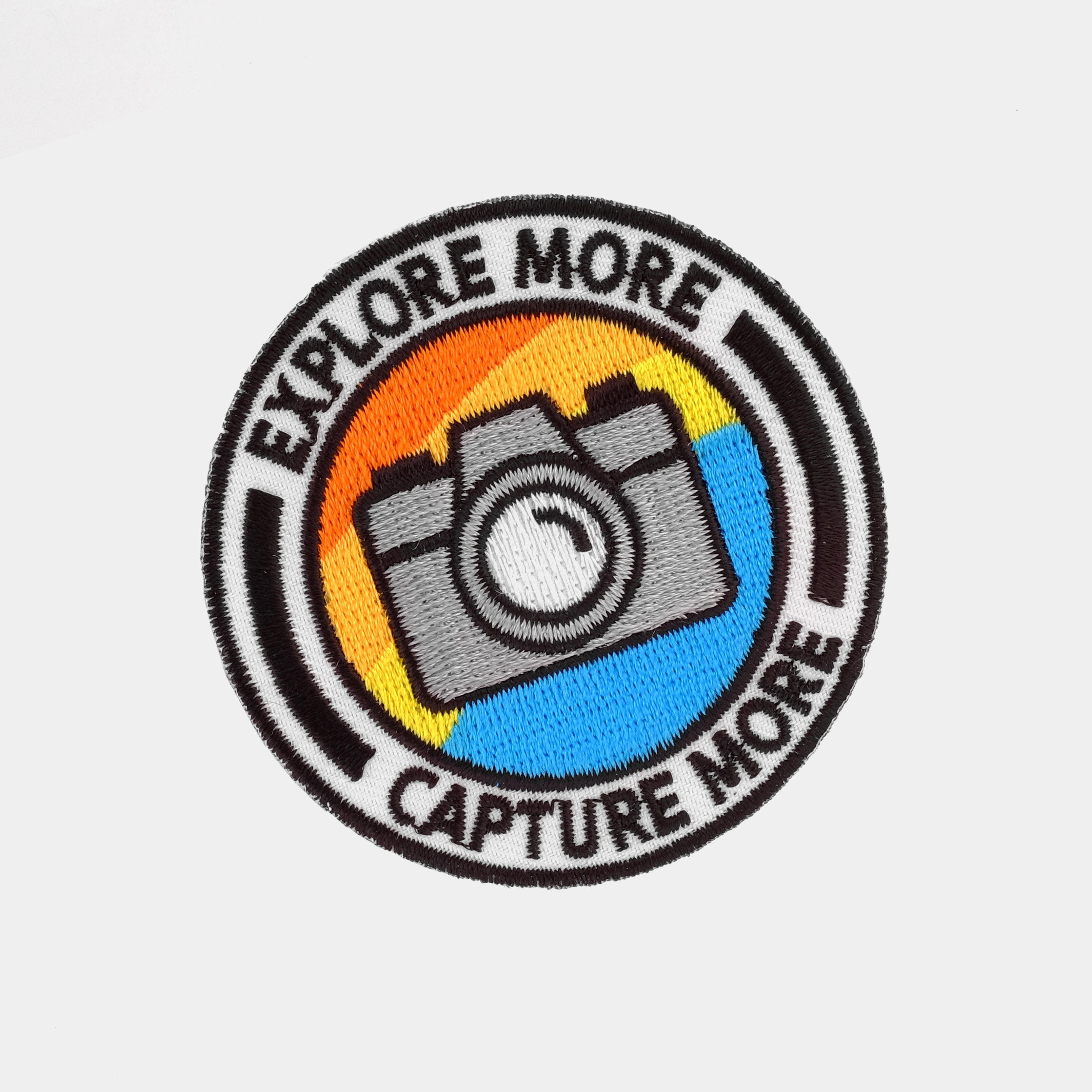Explore More, Capture More Camera Iron-On Patch