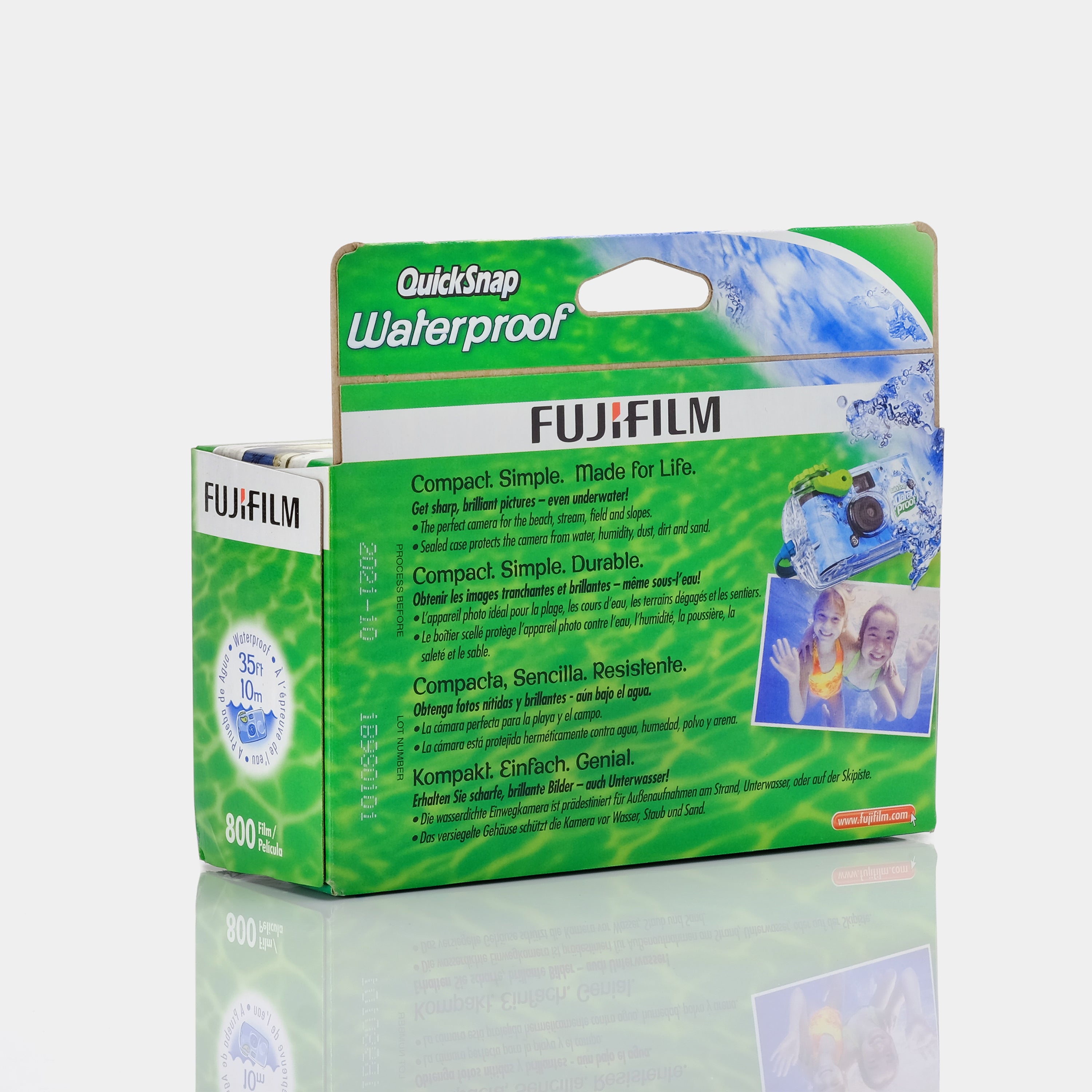 Expired FujifIlm Quicksnap Waterproof Disposable 35mm Film Camera (27 Exposures)