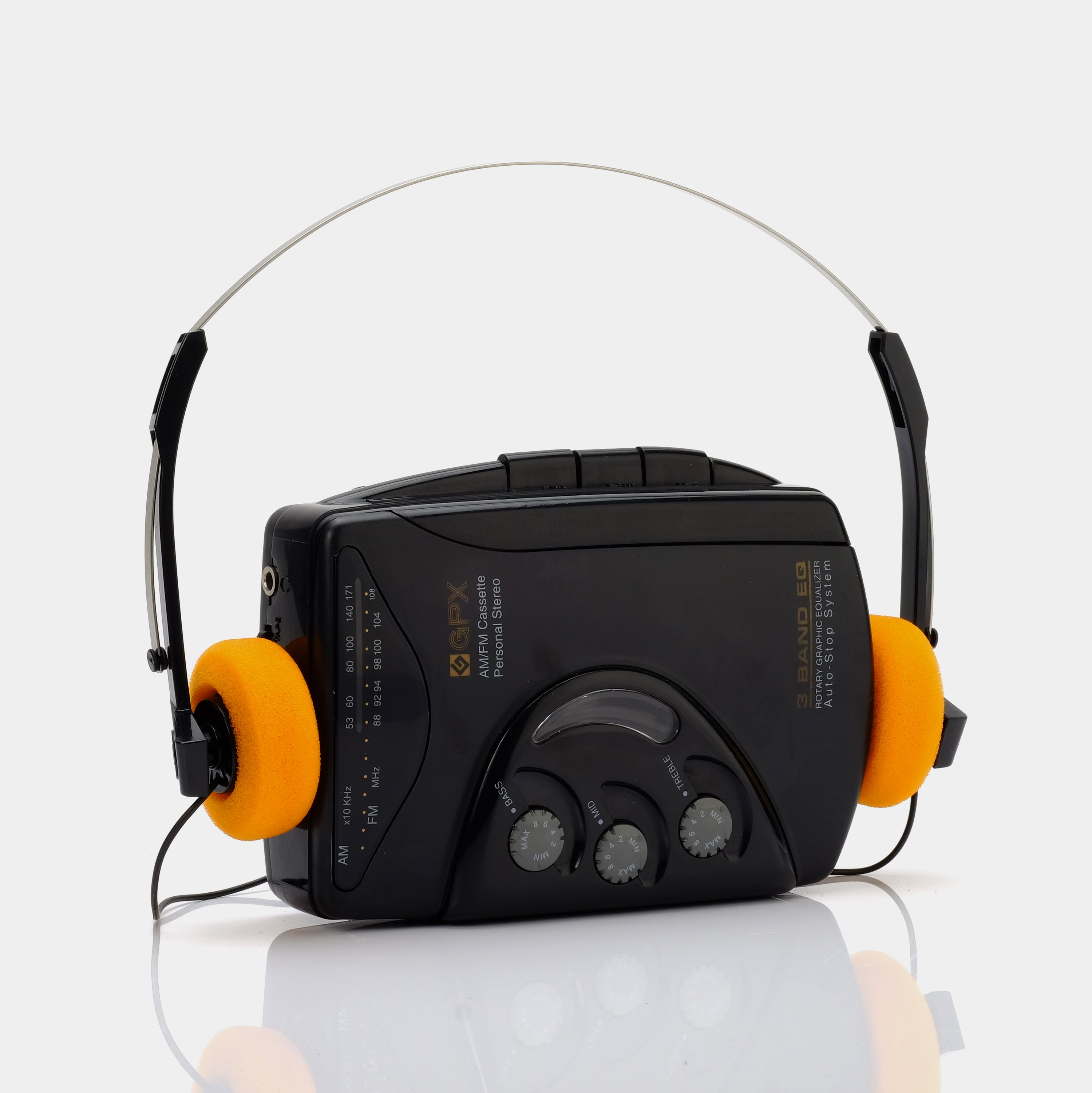 GPX C3124M Equalizer AM/FM Portable Cassette Player