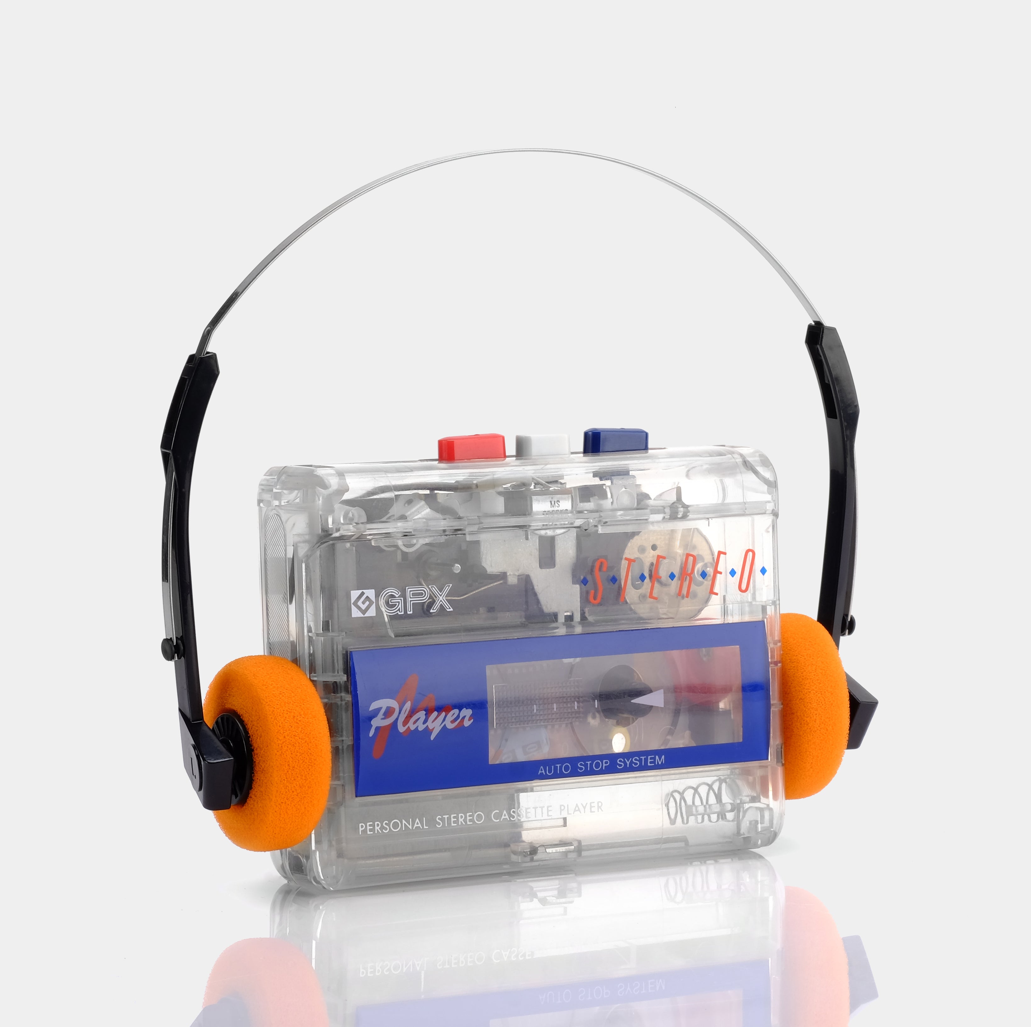 GPX C3015 Transparent Portable Cassette Player