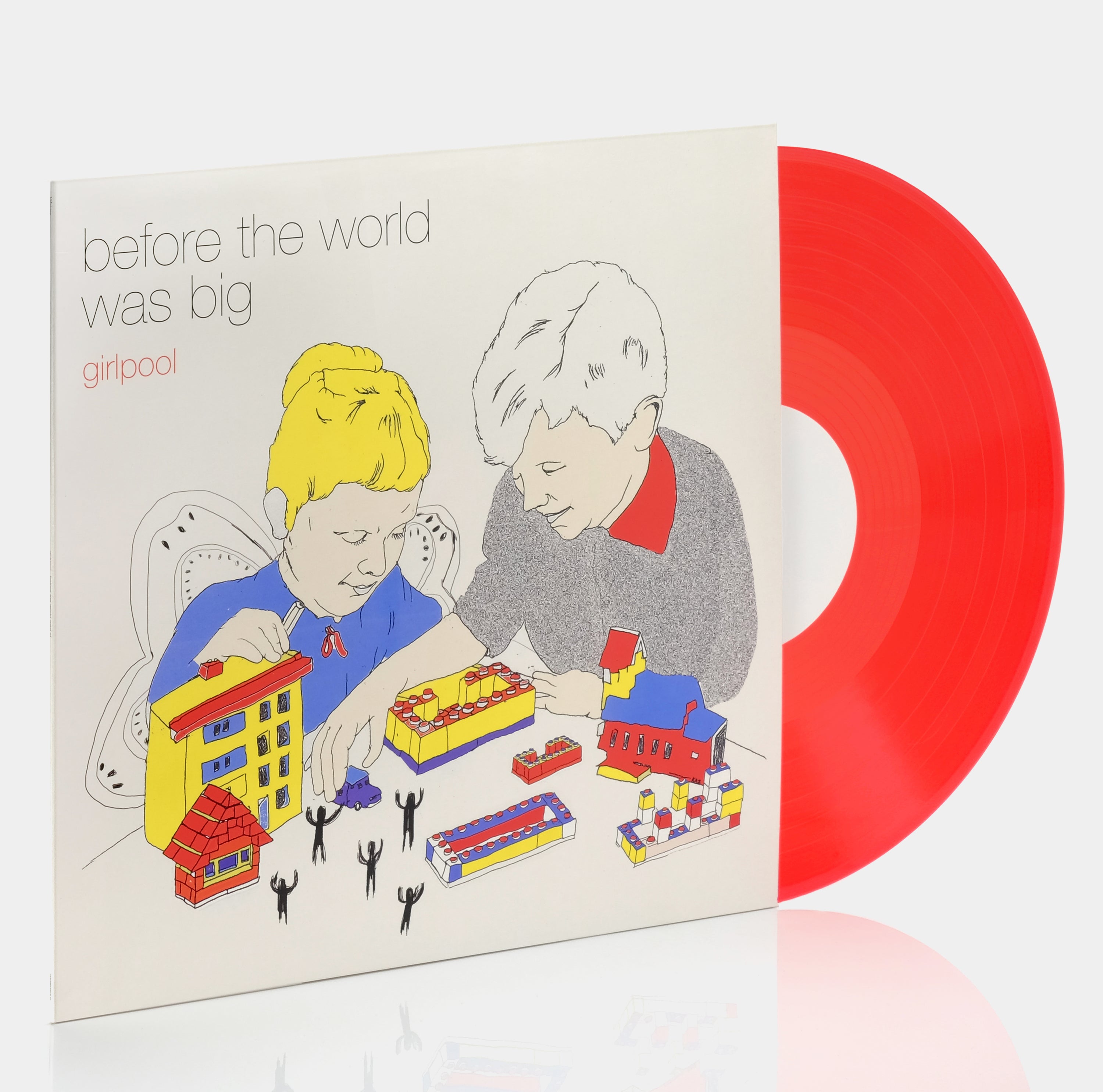 Girlpool - Before the World Was Big LP Translucent Red Vinyl Record
