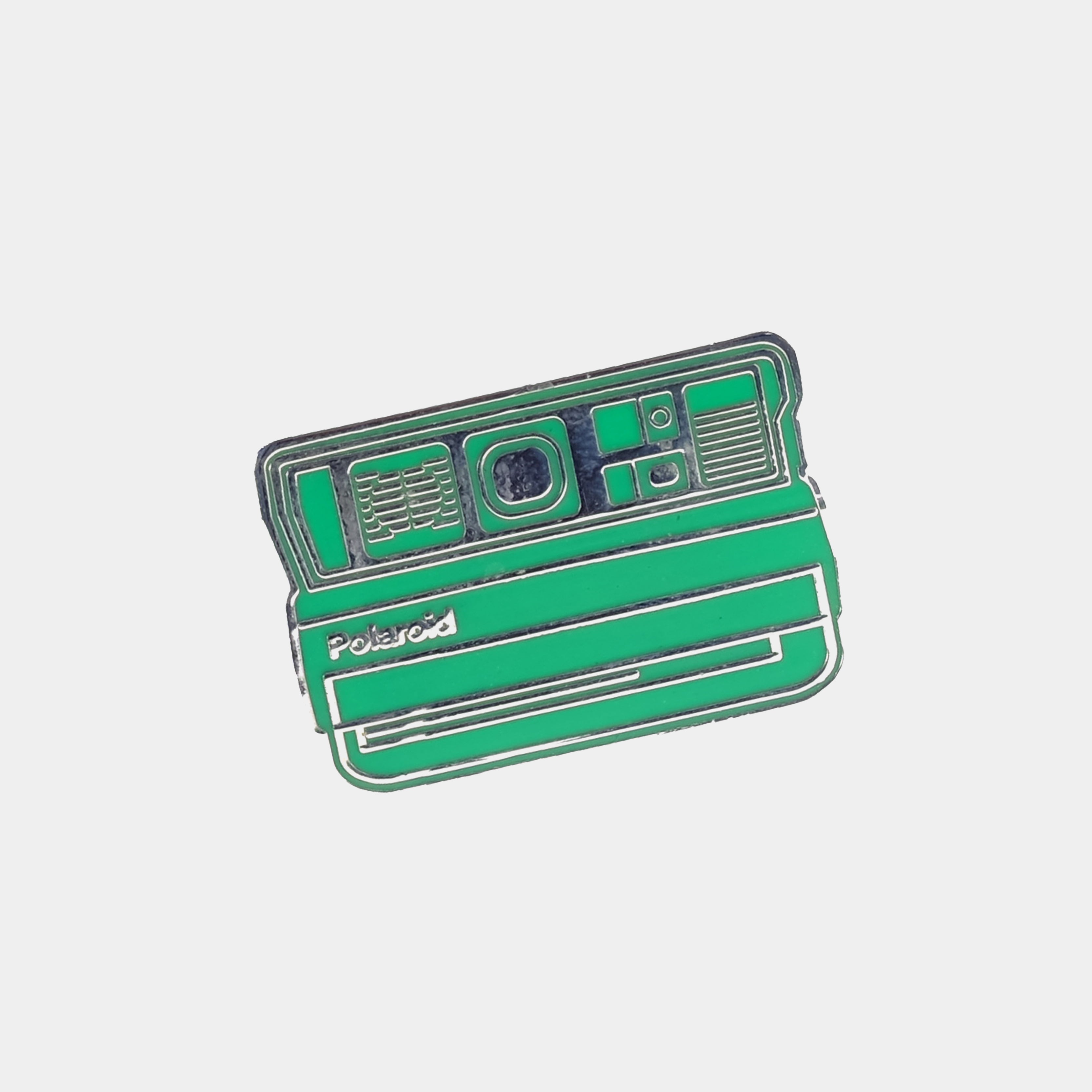 Green Spectra Polaroid Camera Enamel Pin