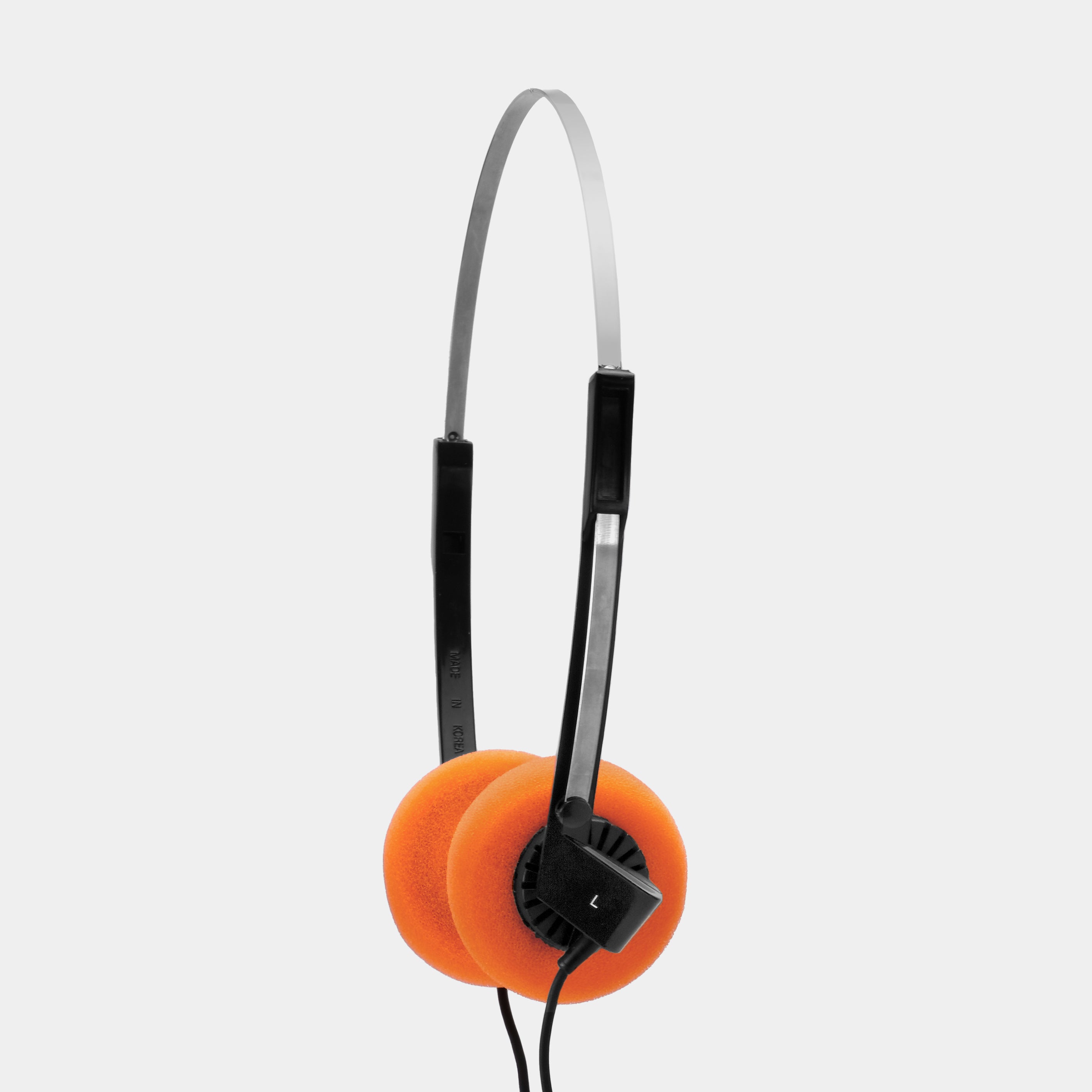 Vintage Orange On-Ear Headphones