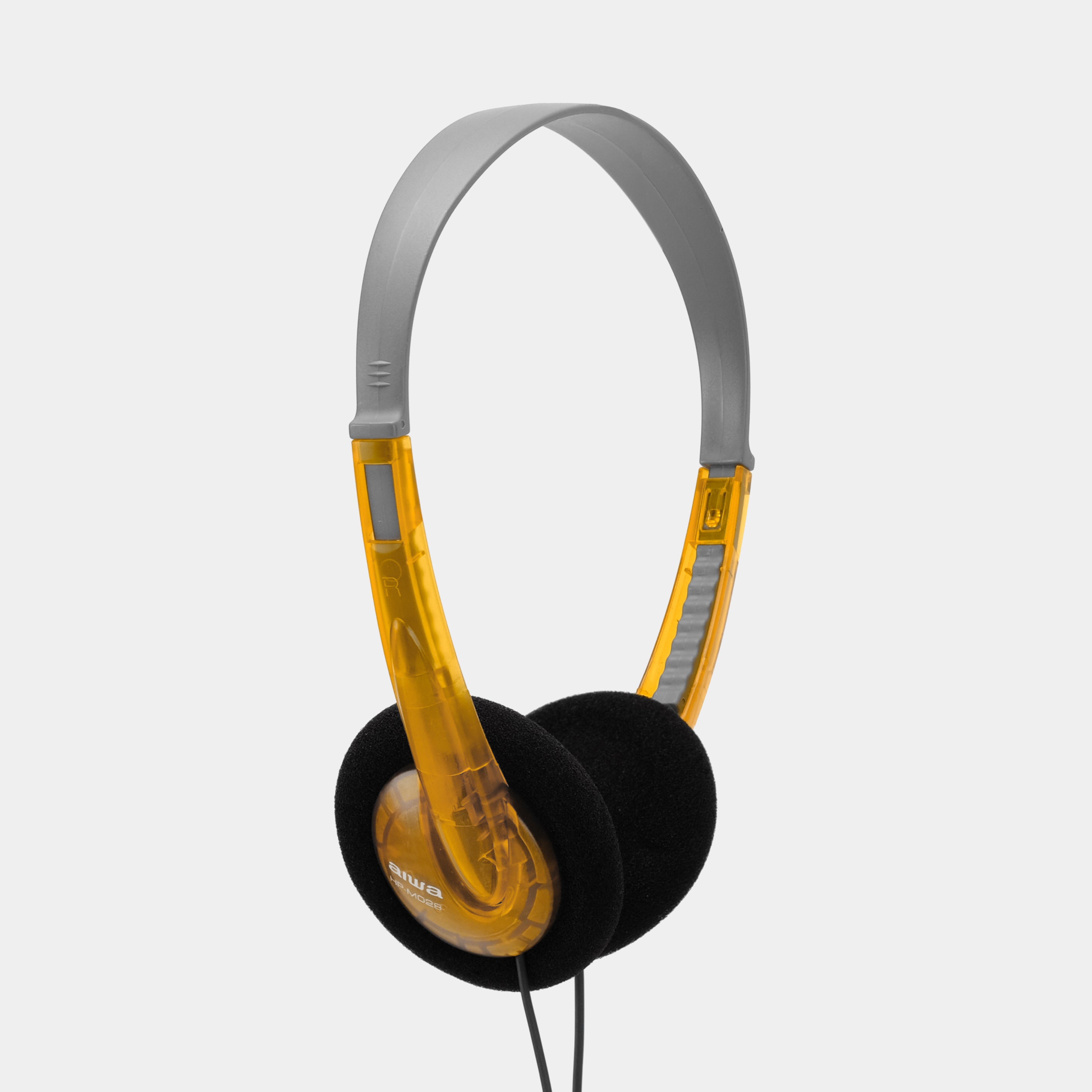 Aiwa HP-M028 Translucent Orange On-Ear Headphones