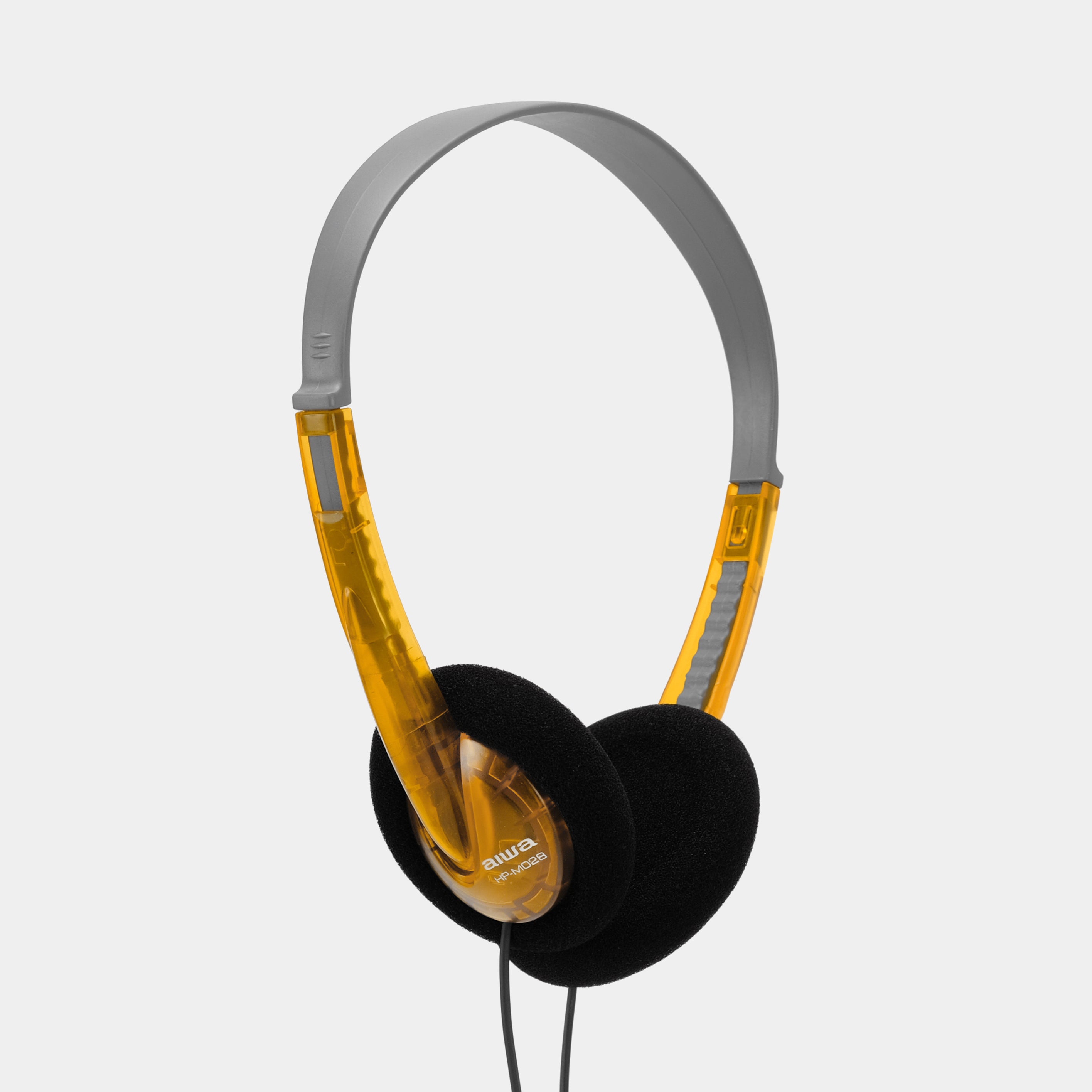 Aiwa HP-M028 Translucent Orange On-Ear Headphones