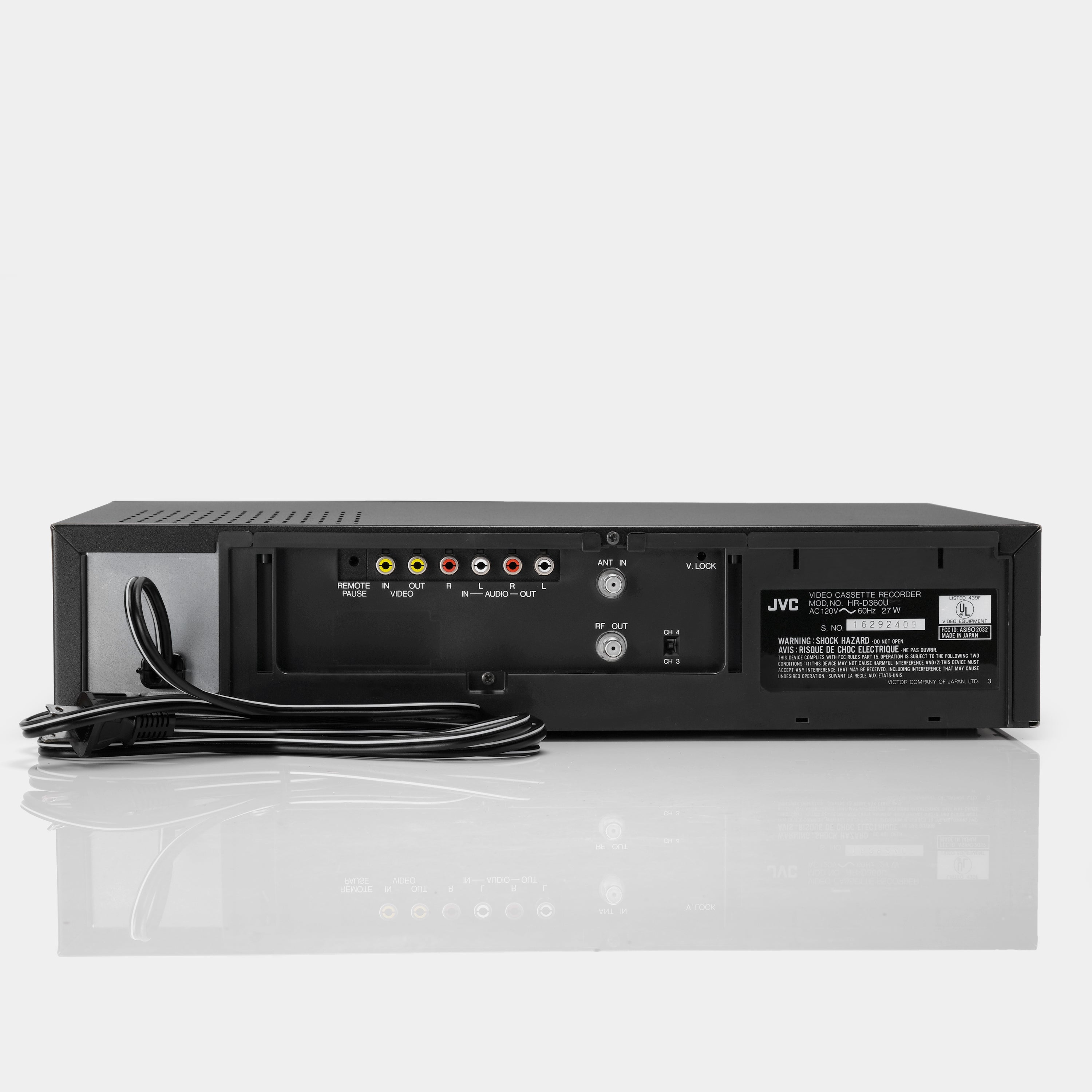 JVC HR-D360U VCR VHS Player