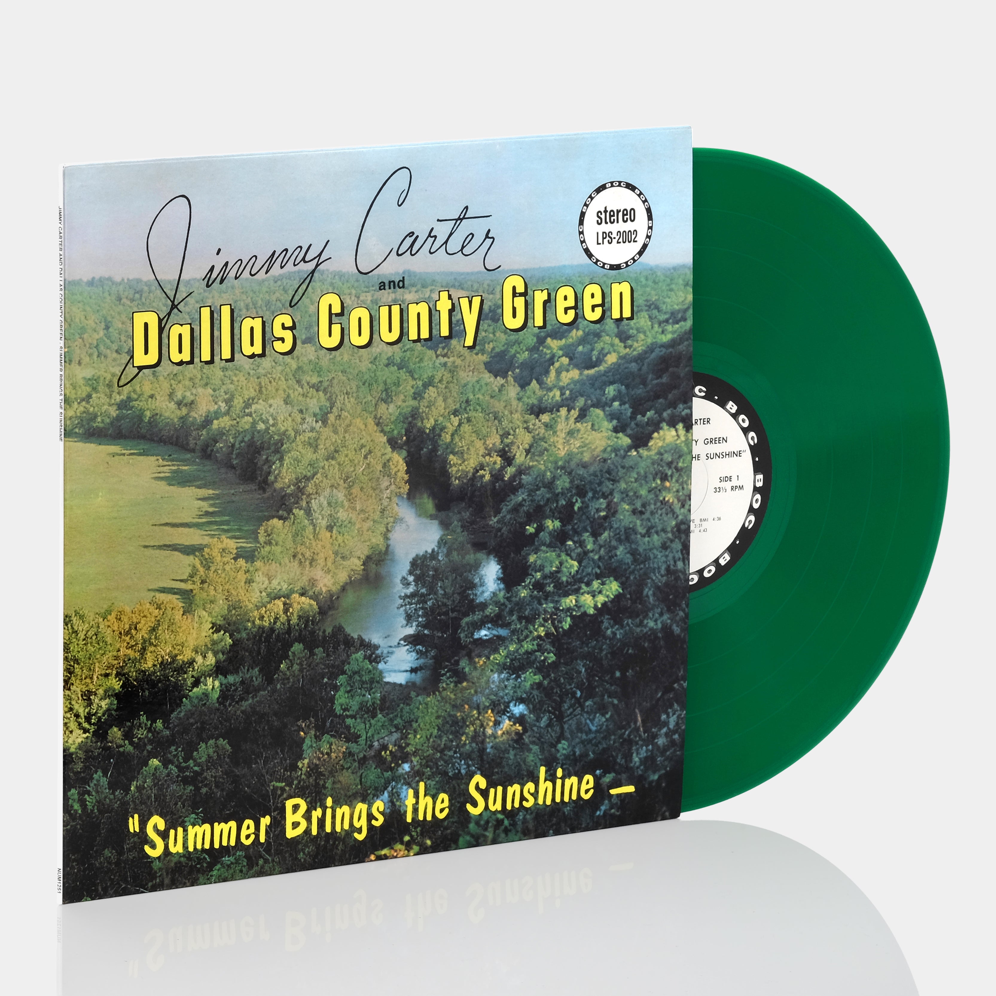 Jimmy Carter and Dallas County Green - Summer Brings the Sunshine LP Opaque Green Vinyl Record