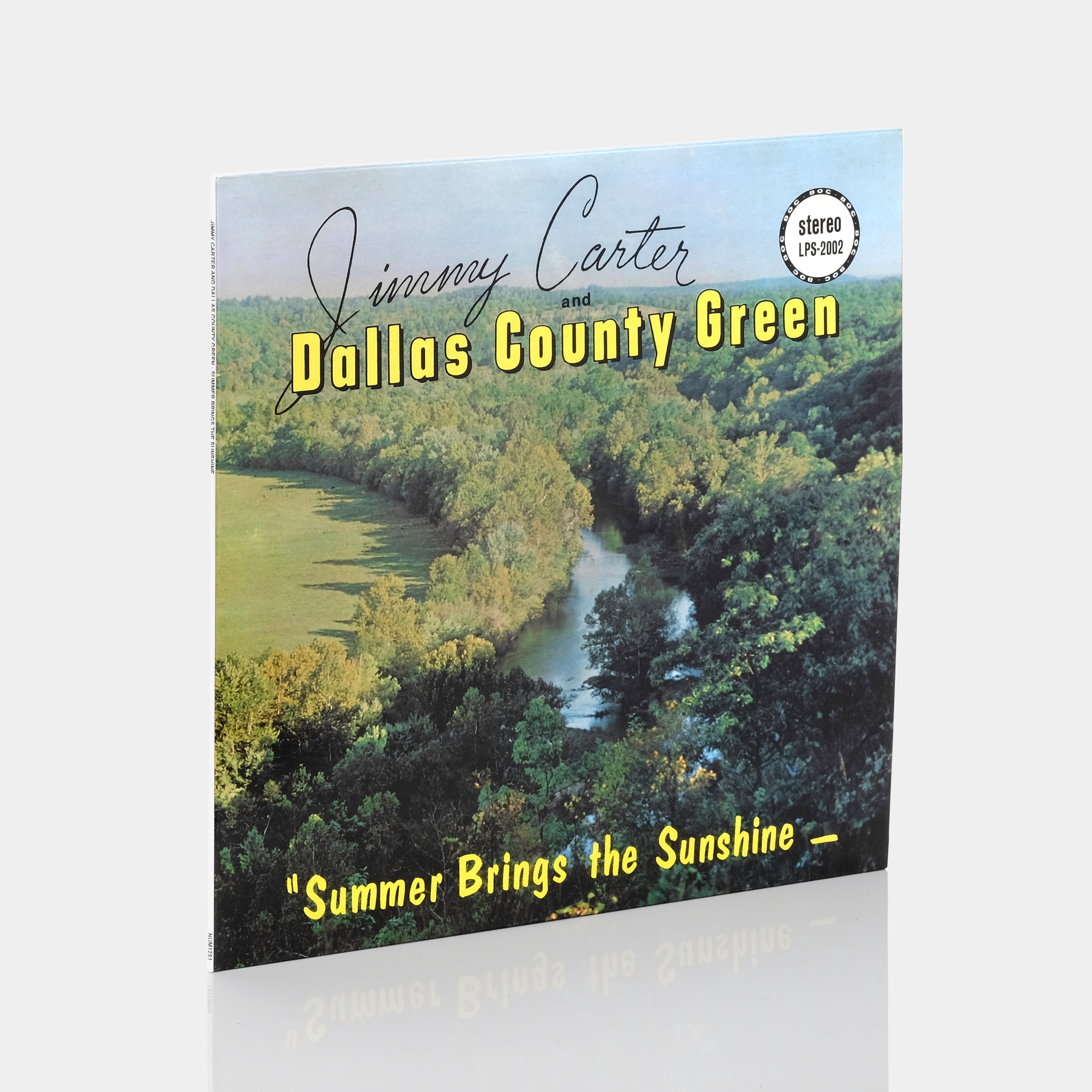 Jimmy Carter and Dallas County Green - Summer Brings the Sunshine LP Opaque Green Vinyl Record