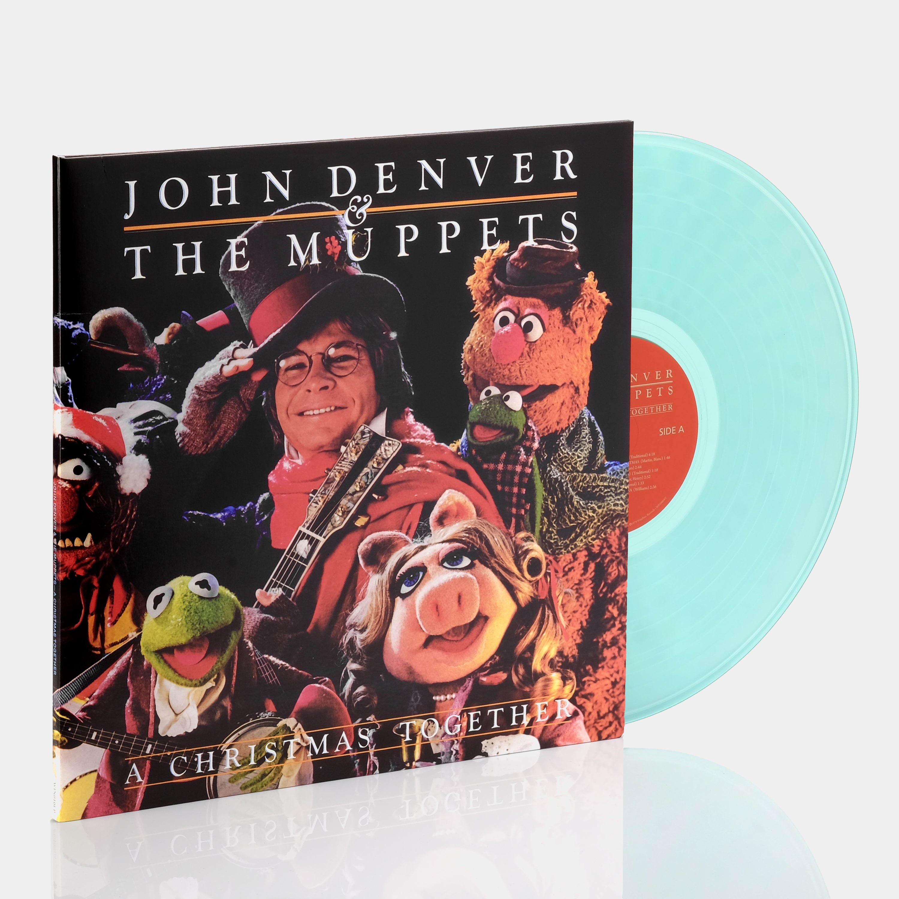 John Denver & The Muppets - A Christmas Together LP Aqua Vinyl Record