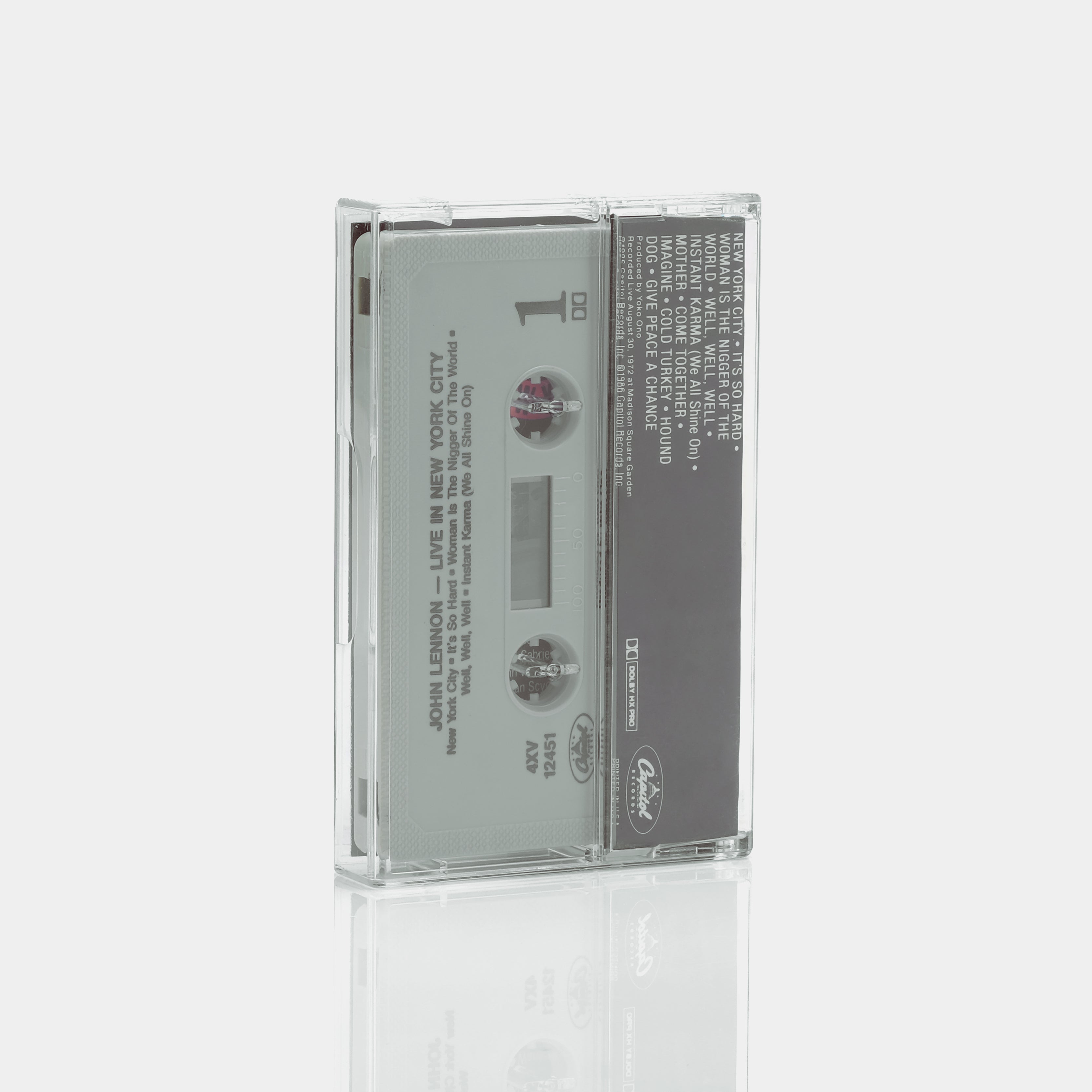John Lennon - Live In New York City Cassette Tape