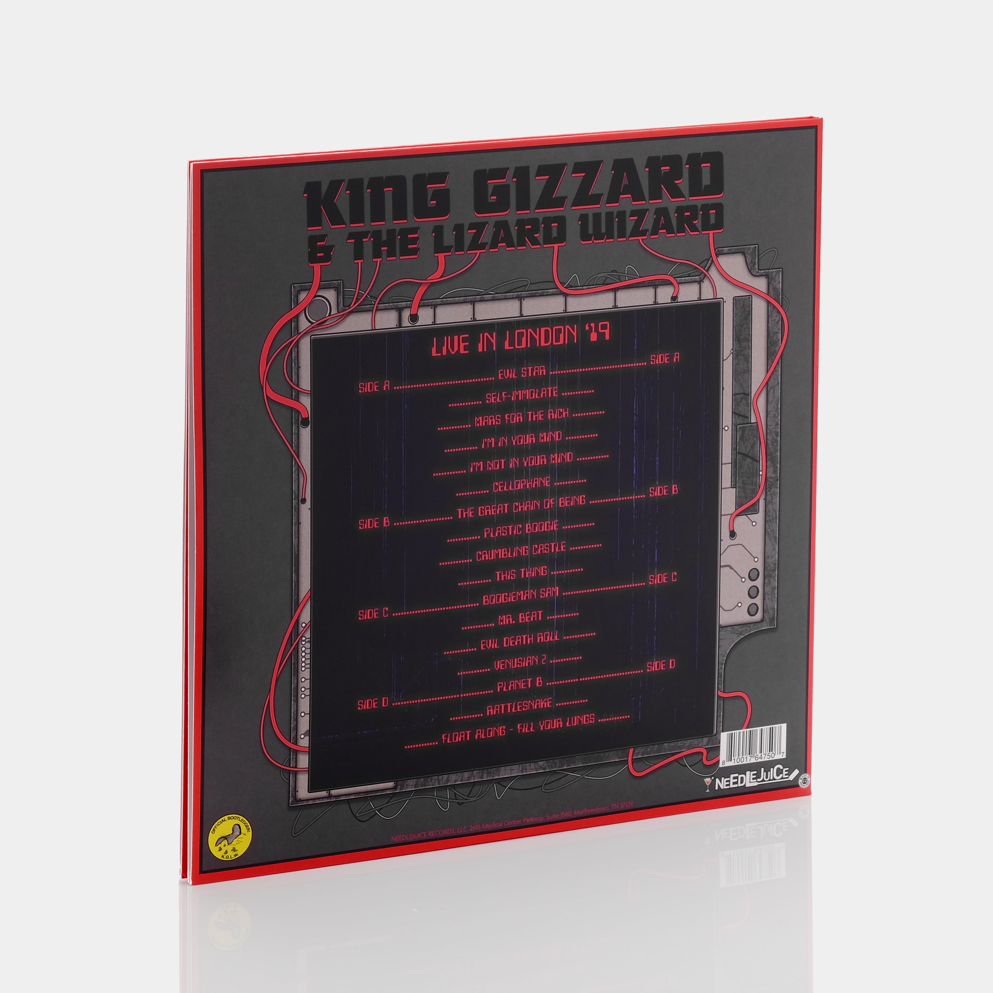 King Gizzard & The Lizard Wizard - Live In London '19 2xLP Reddish Silver & Milky Oxblood Galaxy Vinyl Record