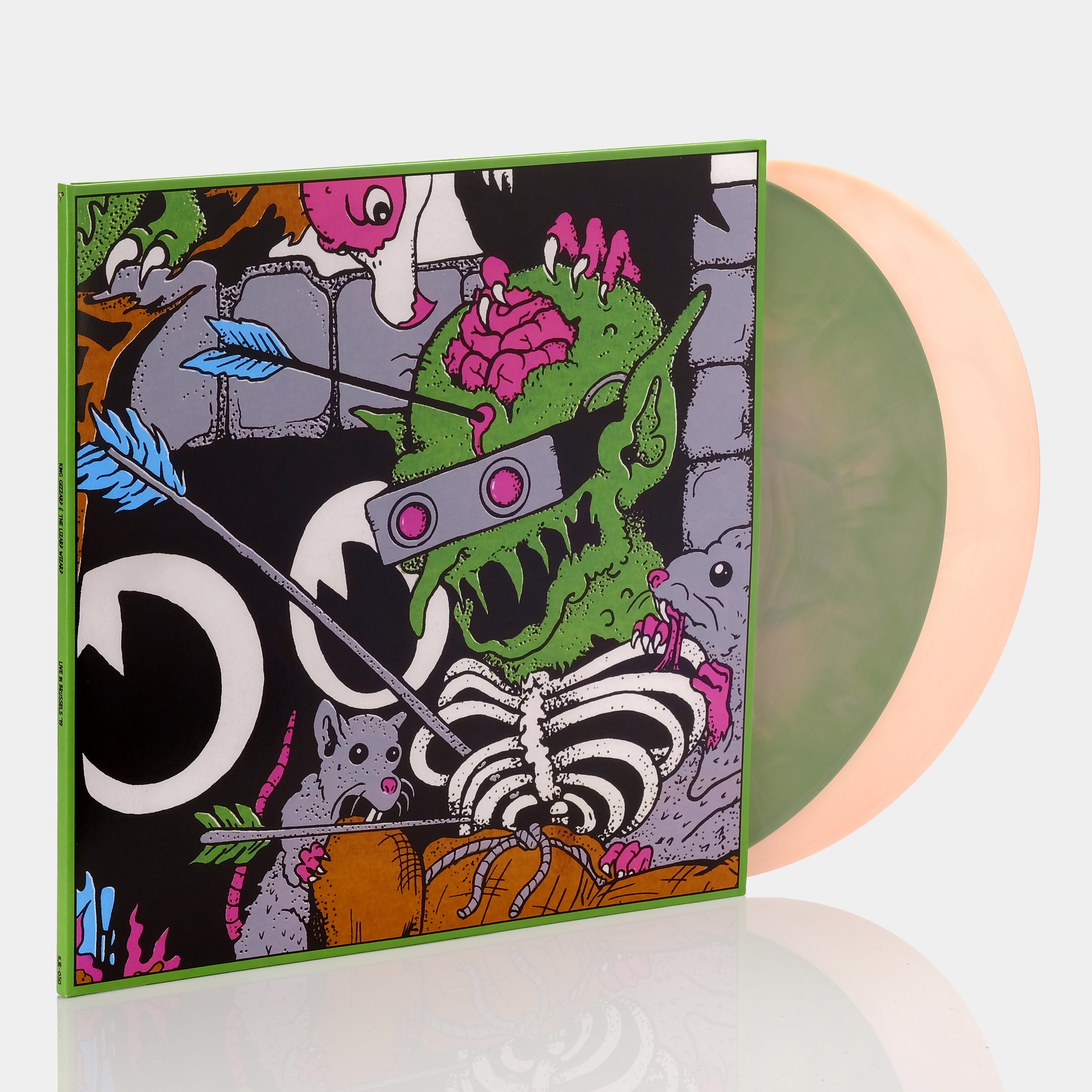 King Gizzard & The Lizard Wizard - Live In Brussels '19 2xLP Green, Pink Galaxy & Milky Clear Galaxy Vinyl Record