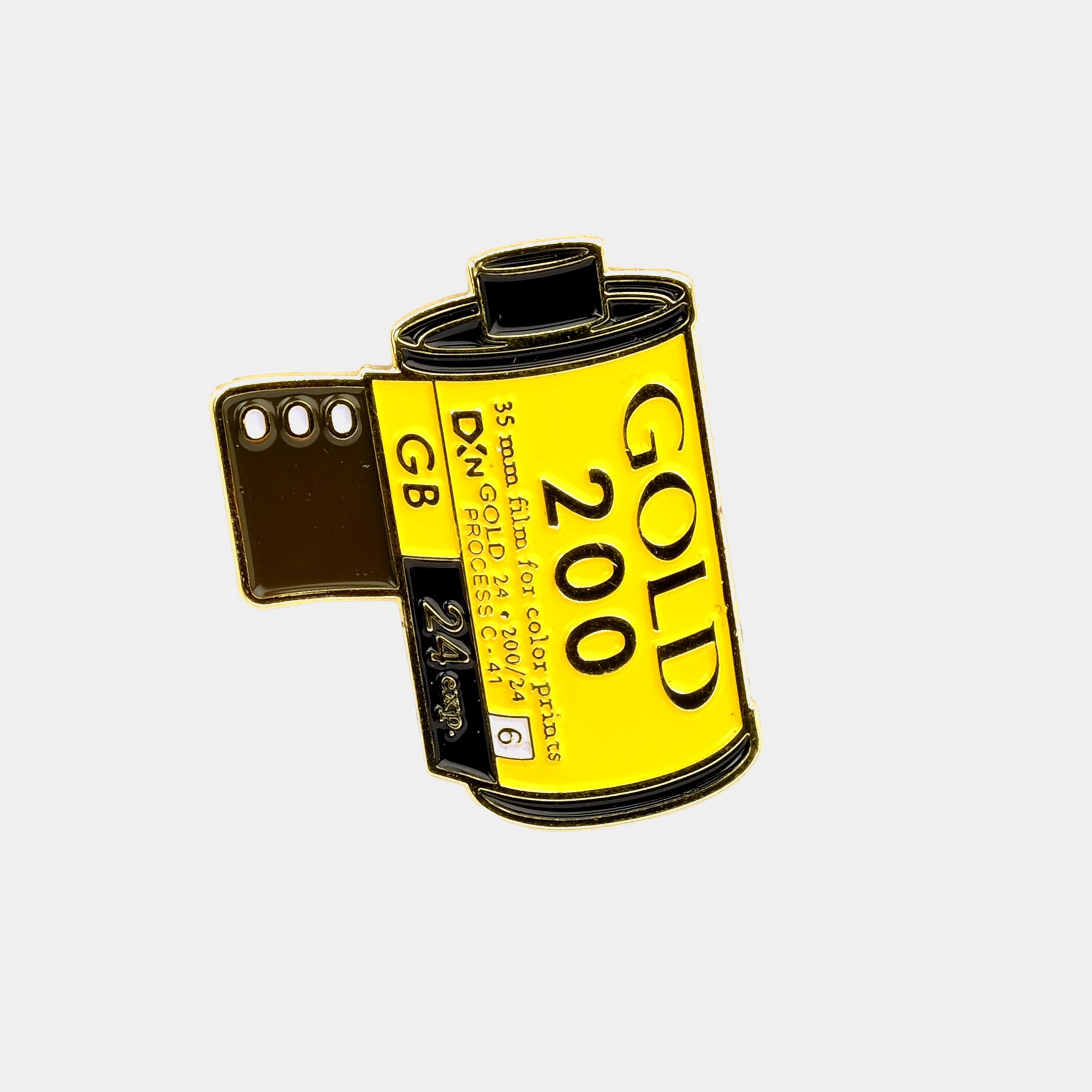 Kodak Gold Film Canister Enamel Pin