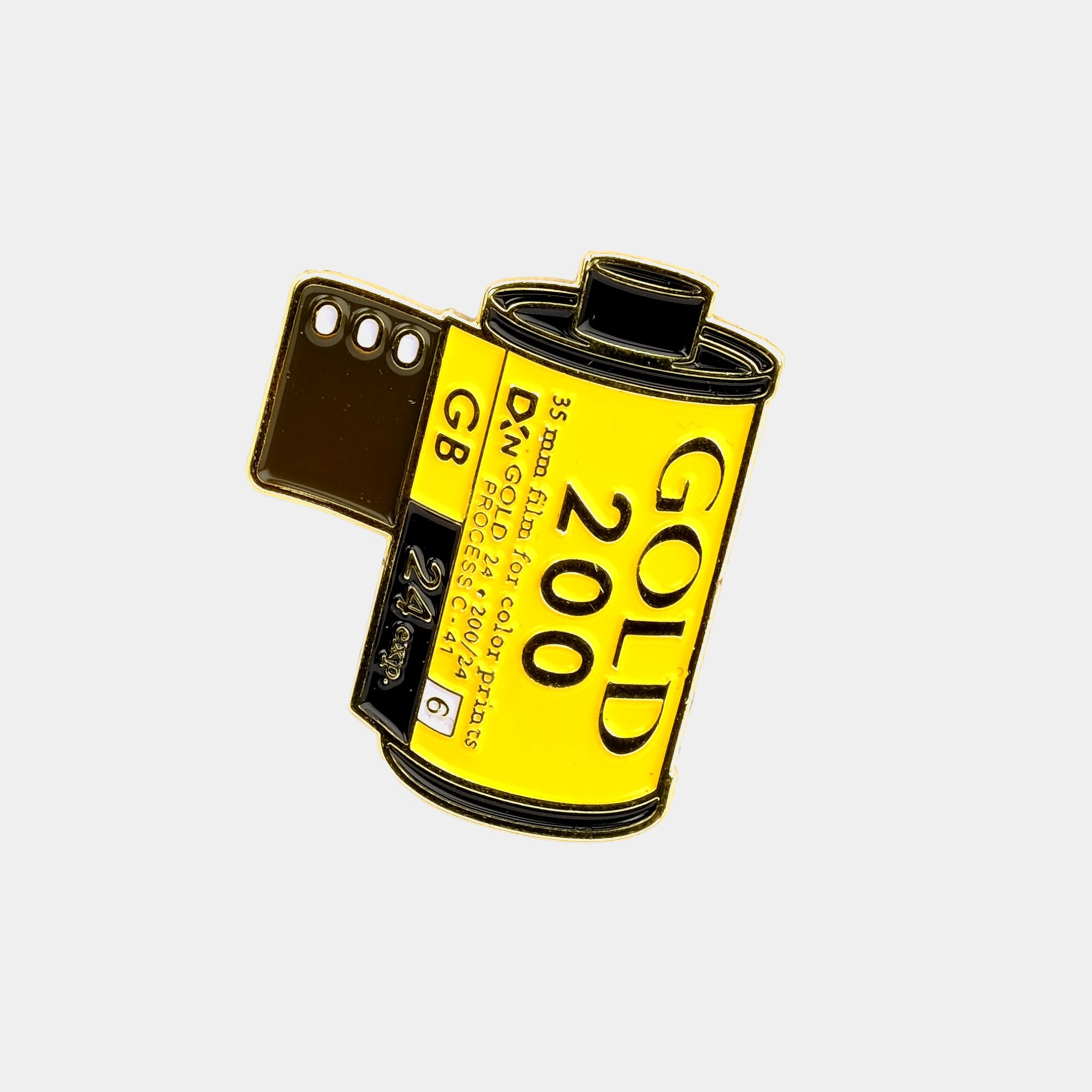 Kodak Gold Film Canister Enamel Pin