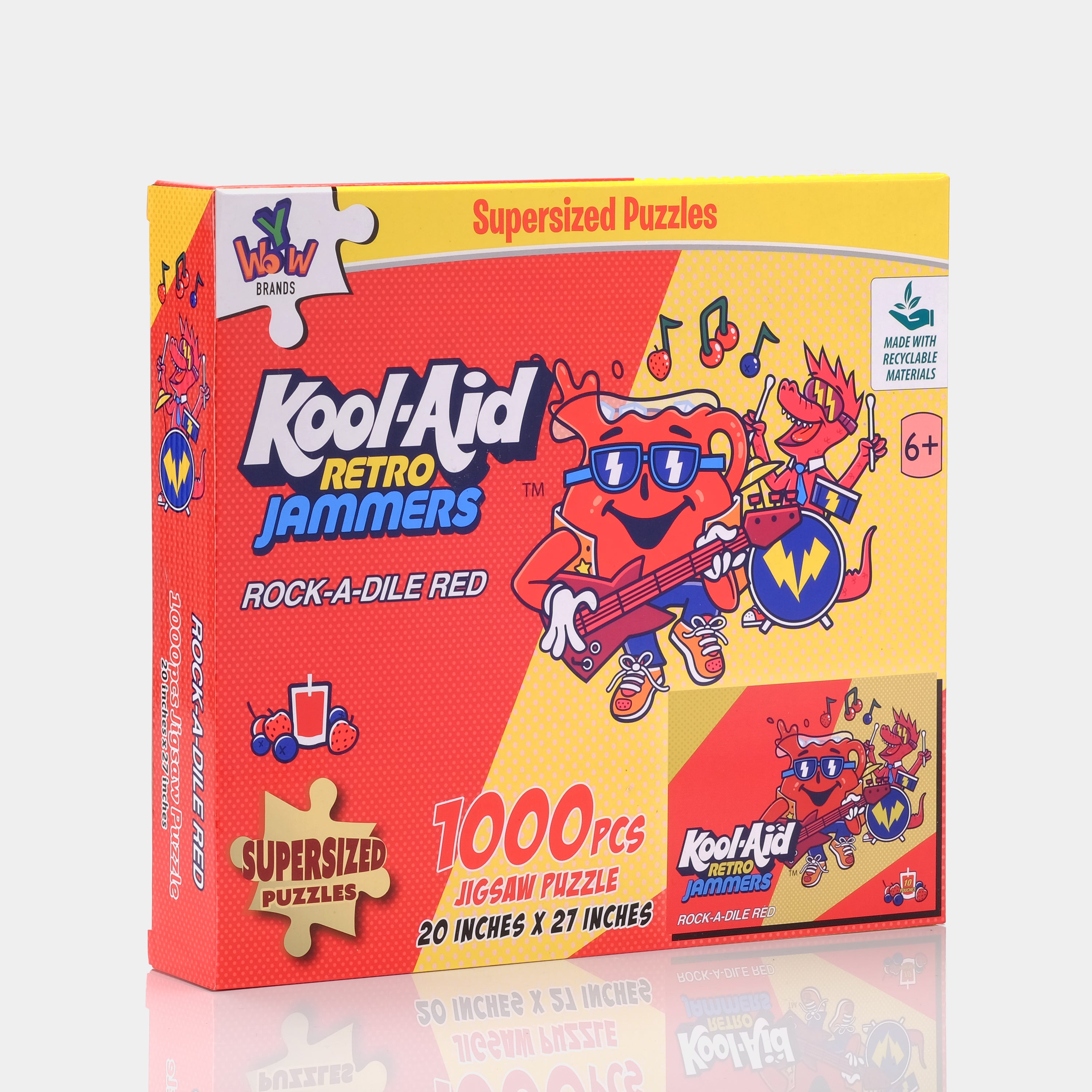 Kool-Aid Retro Jammers Rock-A-Dile Red 1000 Piece Puzzle