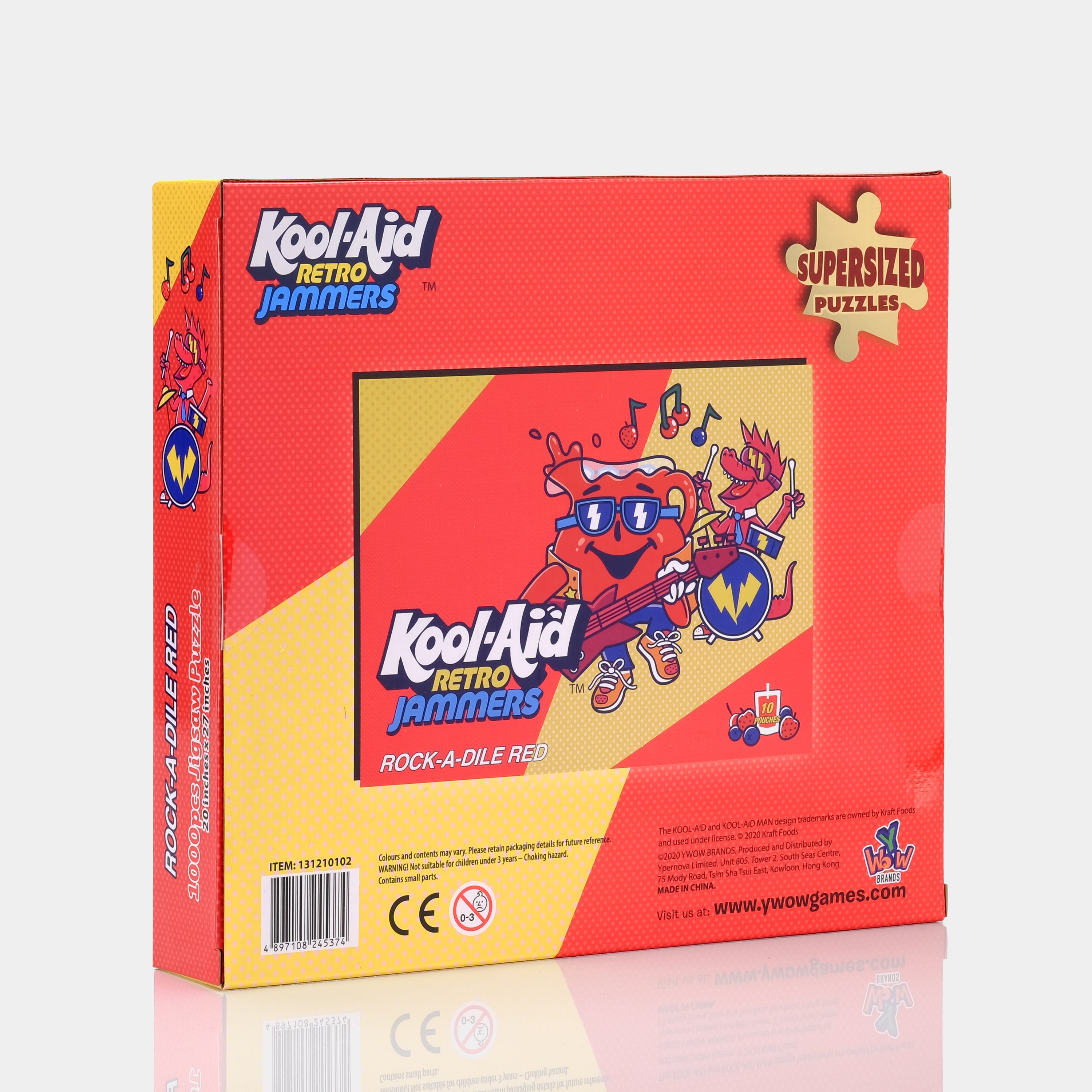 Kool-Aid Retro Jammers Rock-A-Dile Red 1000 Piece Puzzle