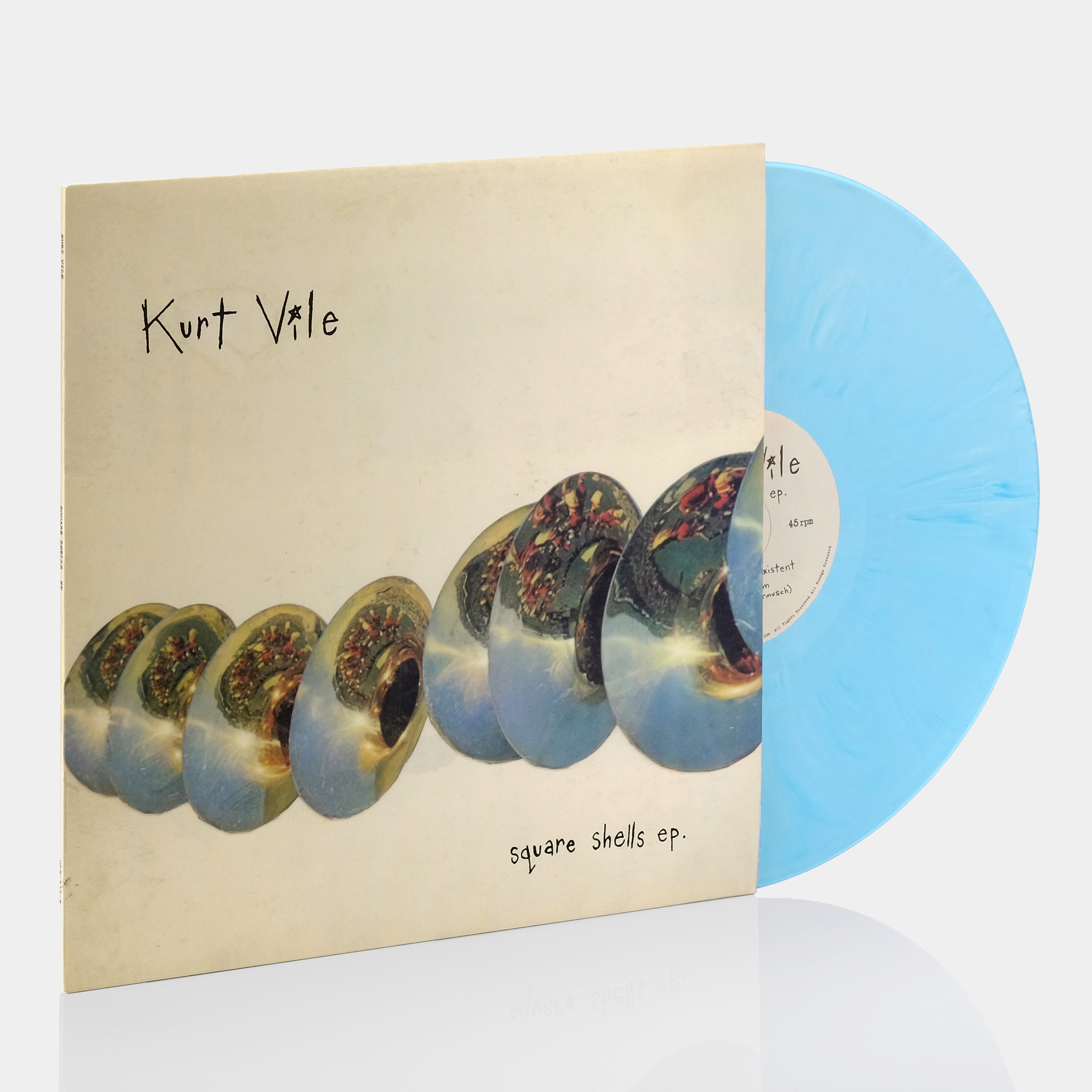 Kurt Vile - Square Shells EP Baby Blue Marbled Vinyl Record