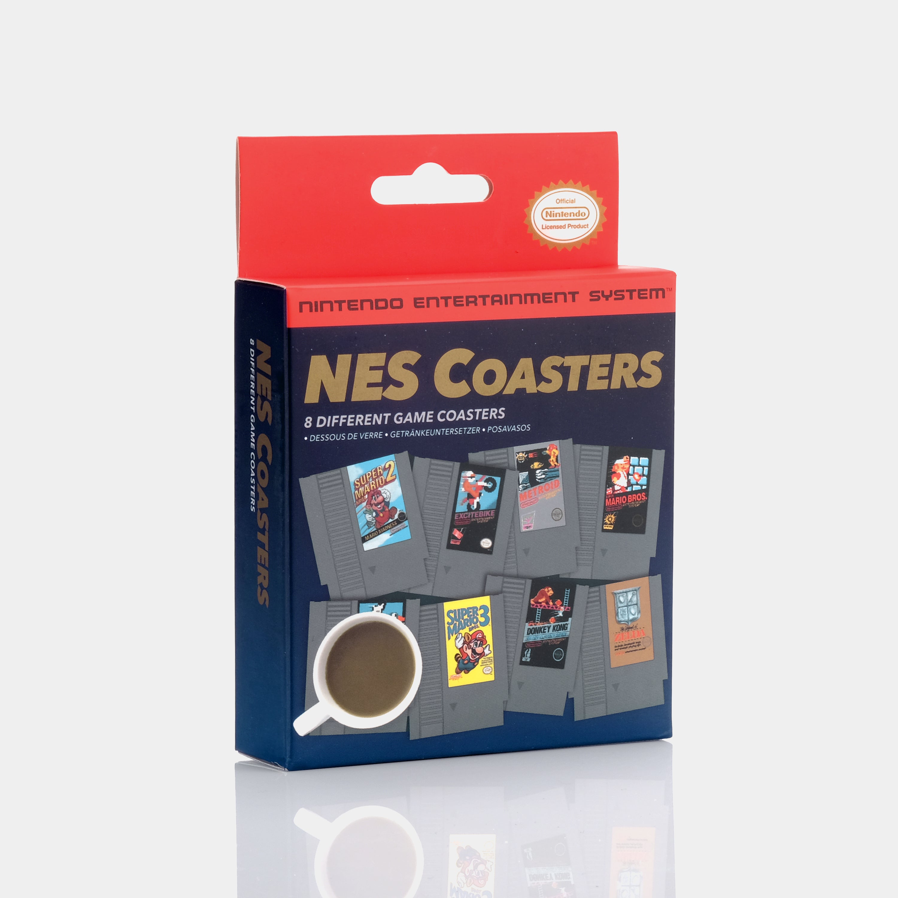 Nintendo NES Cartridge Drink Coasters (Set of Eight)