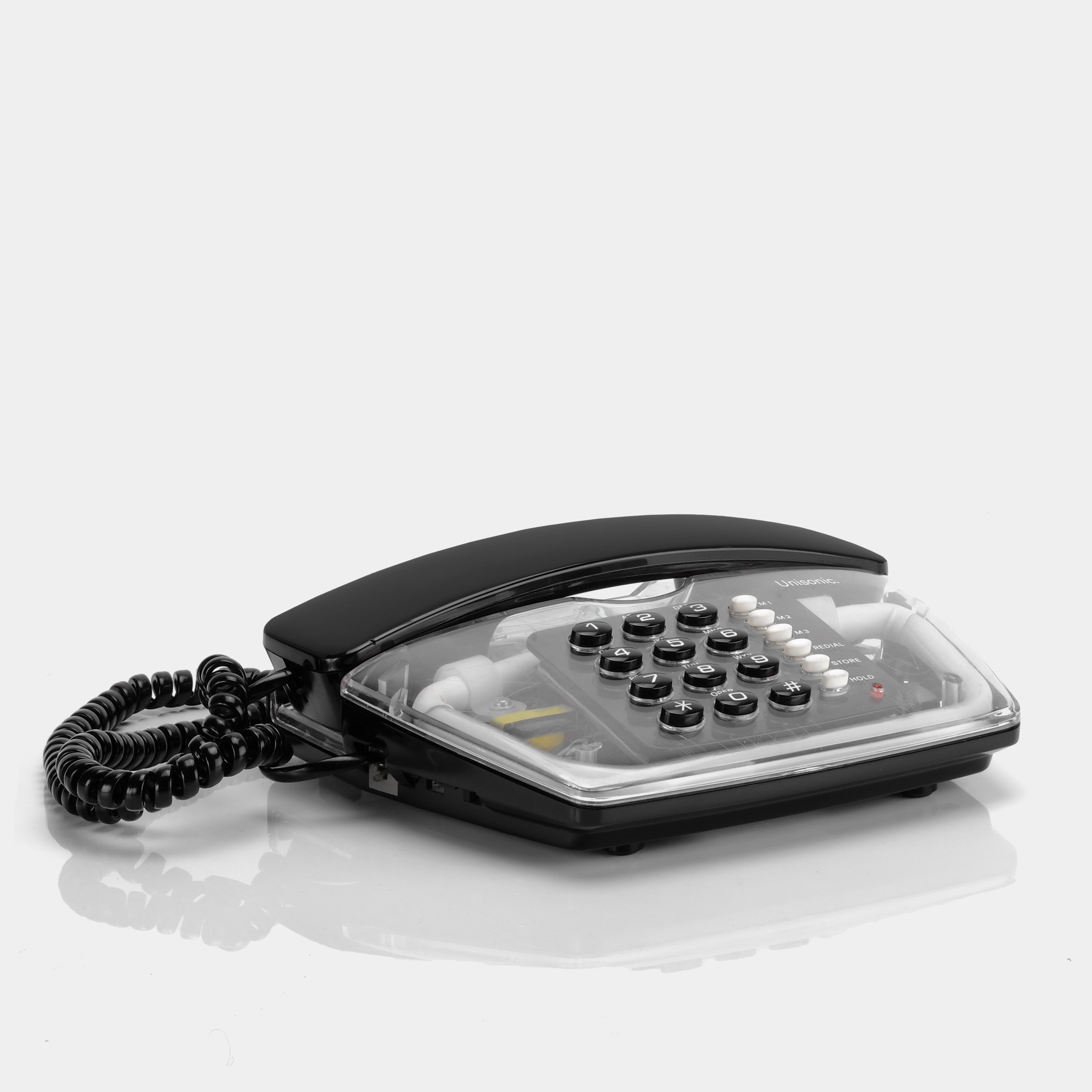 Unisonic NT-6650BB Black and Clear Telephone