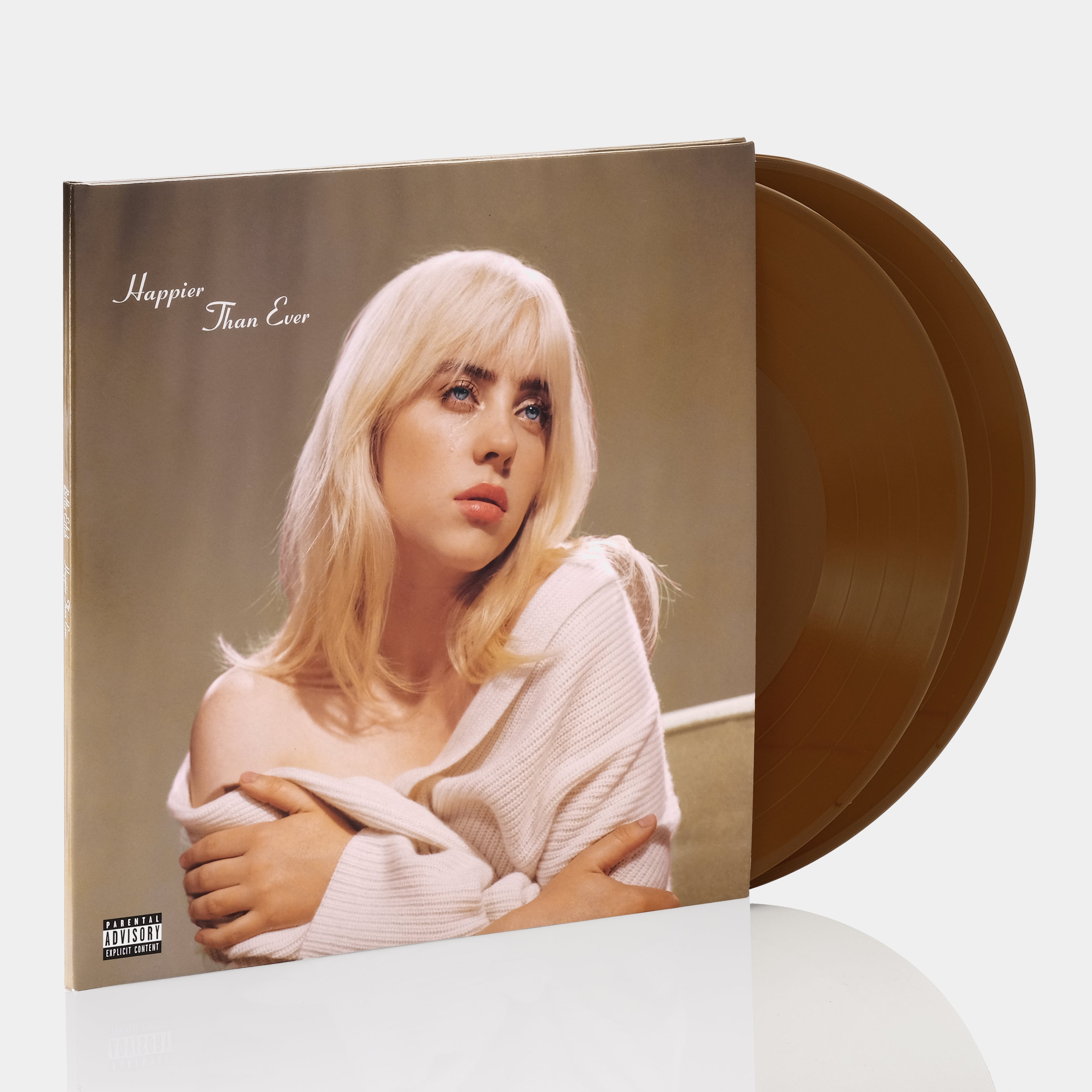 Billie Eilish Happier Than Ever 2xLP Brown Vinyl Record Billie Eilish Happier Than Ever 2xLP Brown Vinyl Record