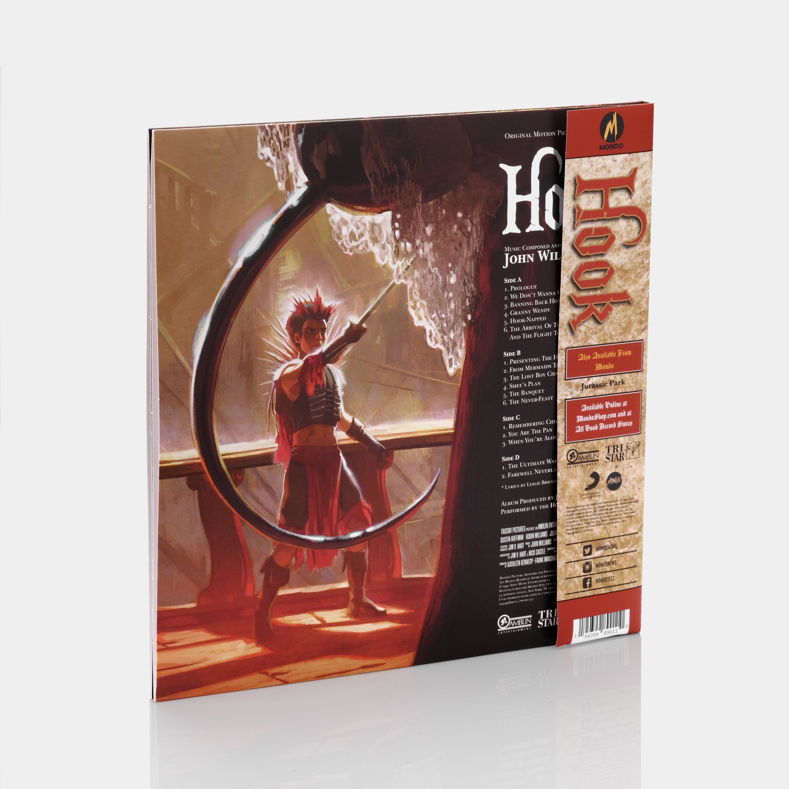 NEW Hook MONDO Motion Picture purchases Soundtrack 2xLP Hook v. Pan Splatter Vinyl