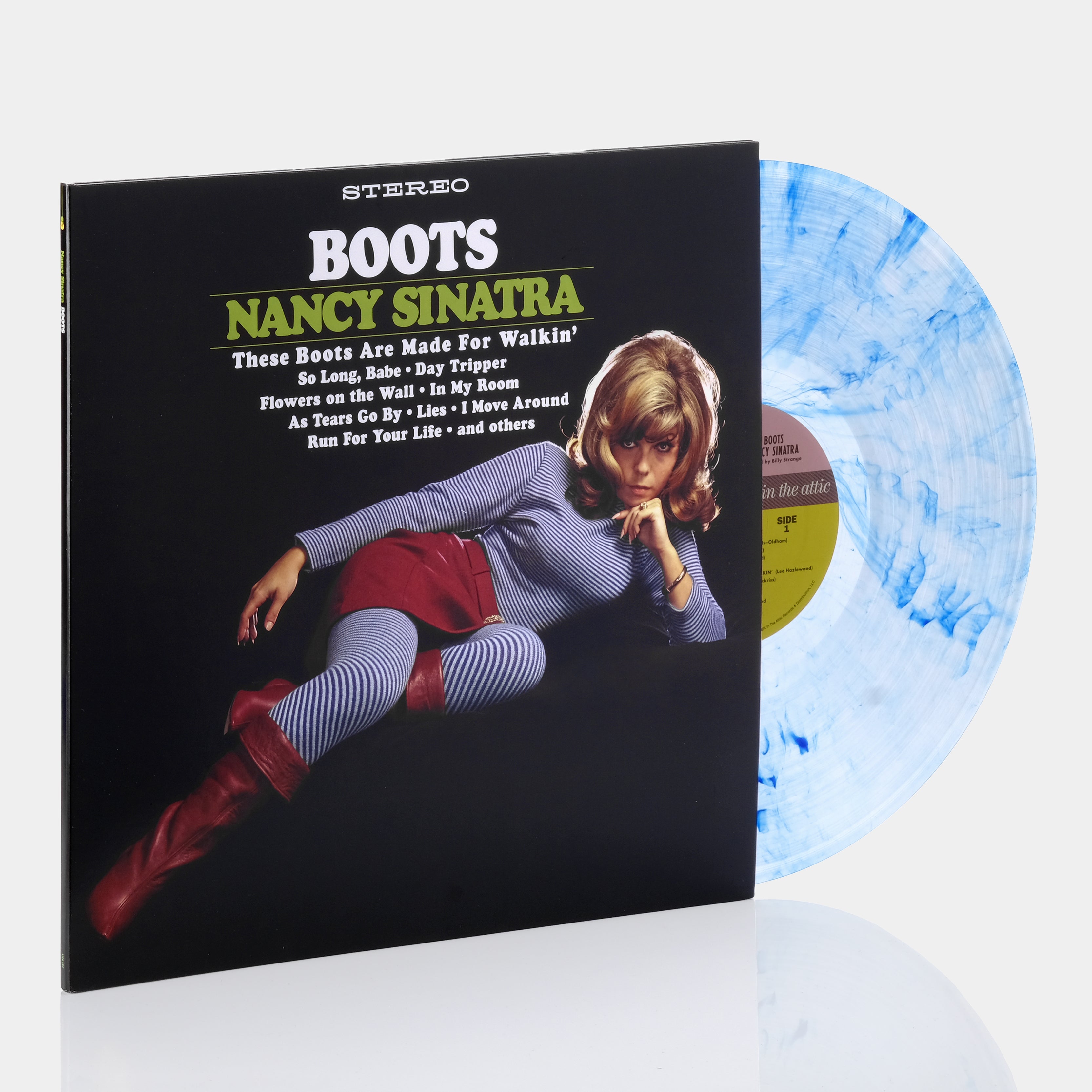 Nancy Sinatra - Boots LP Blue Swirl Vinyl Record