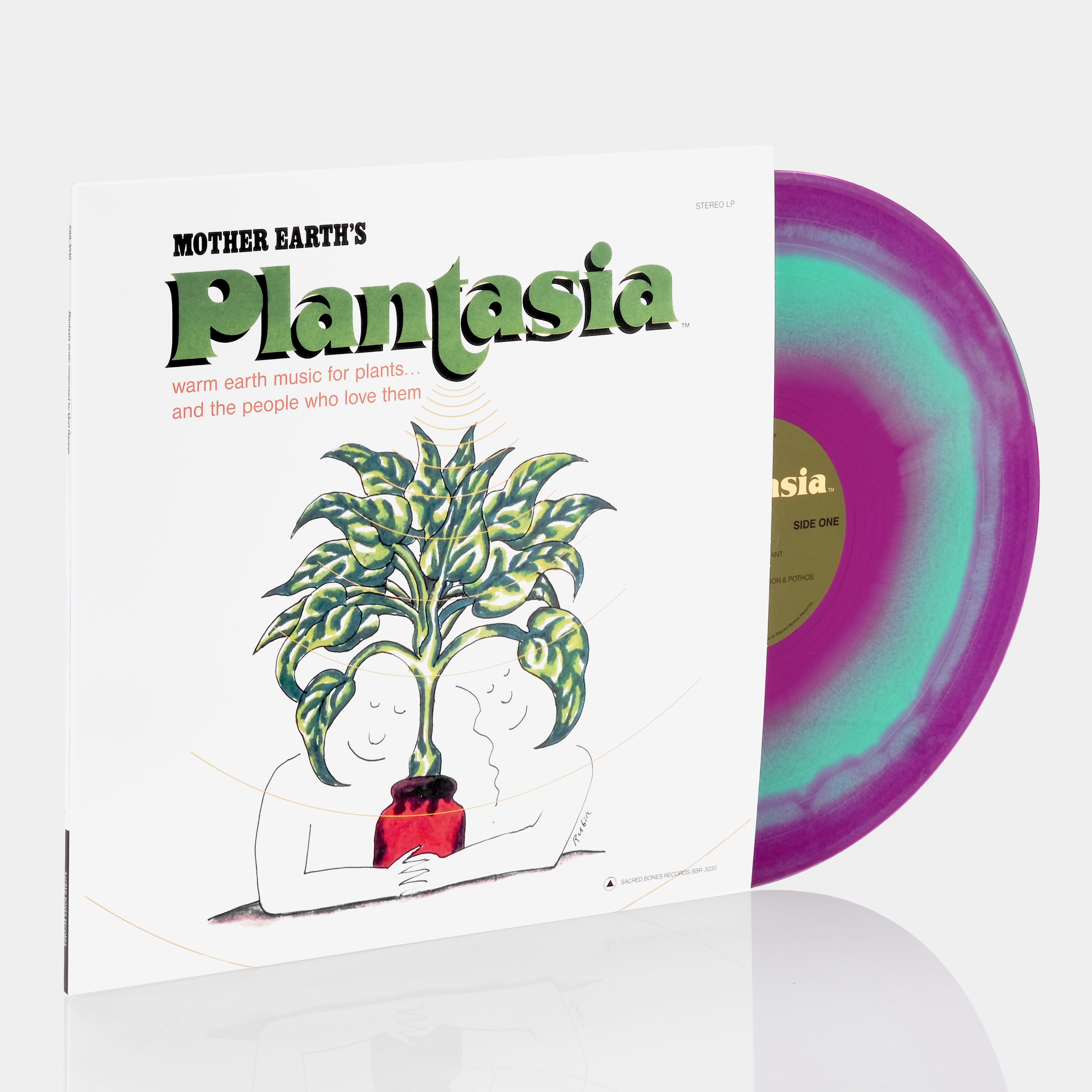 Mort Garson - Mother Earth's Plantasia LP Caladium Pink and Green Vinyl Record
