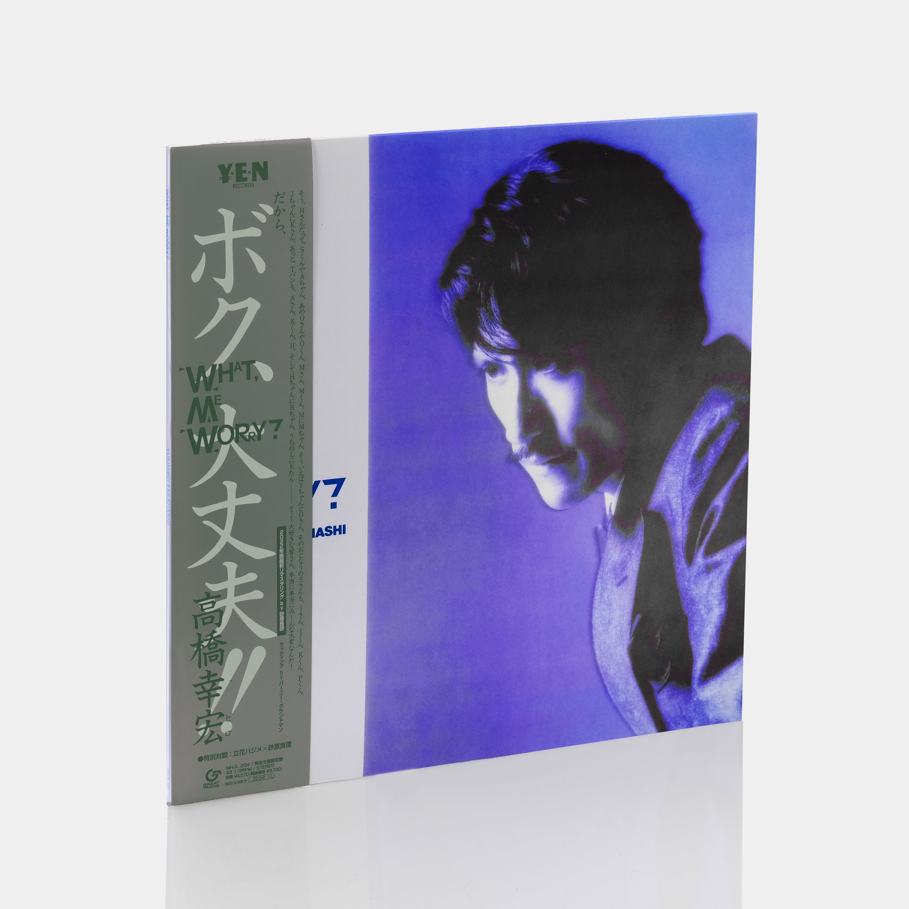 Yukihiro Takahashi - What, Me Worry? LP Vinyl Record