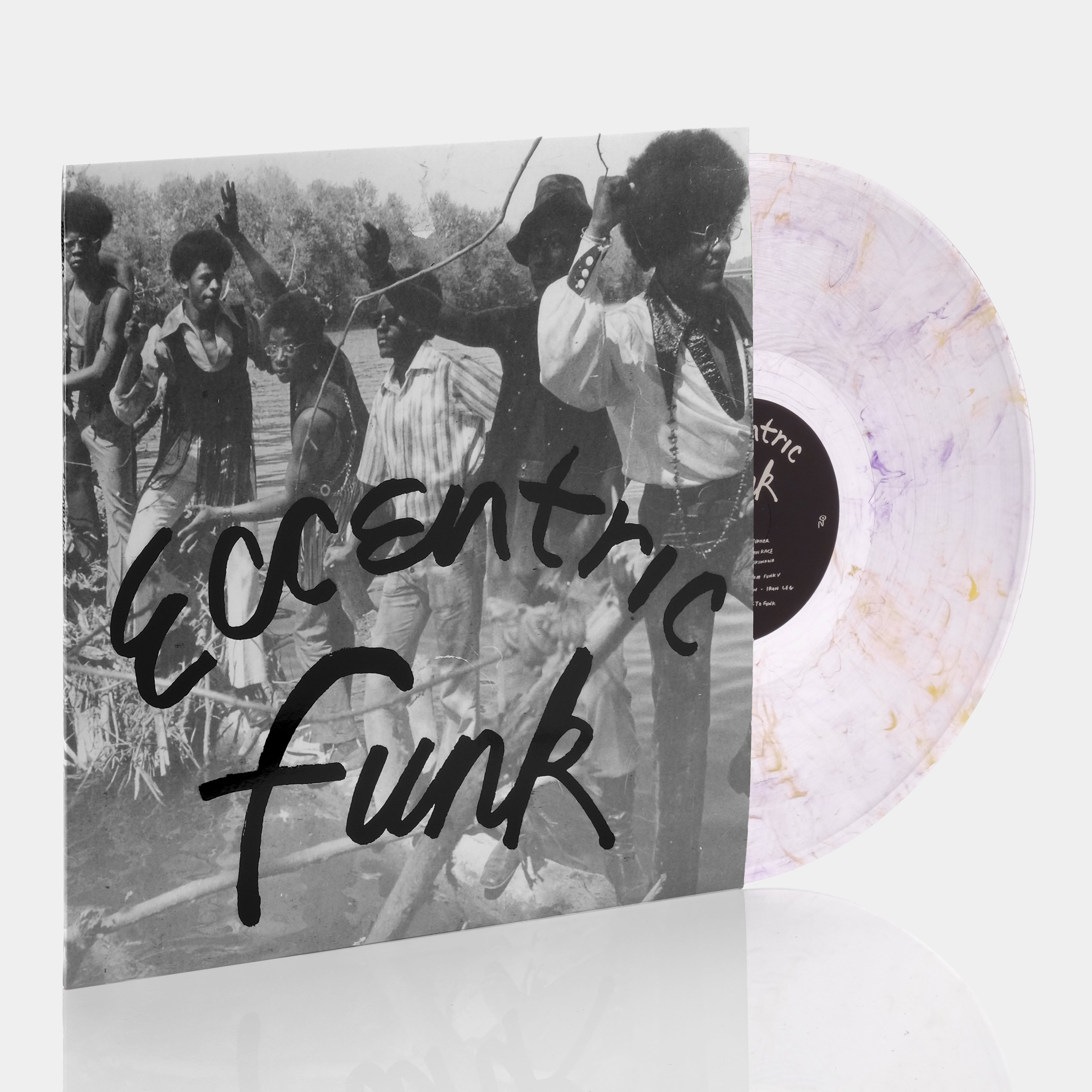 Eccentric Funk: The Only Funk Record You'll Ever Need To Own LP Clear w/ Yellow & Purple Splatter Vinyl Record