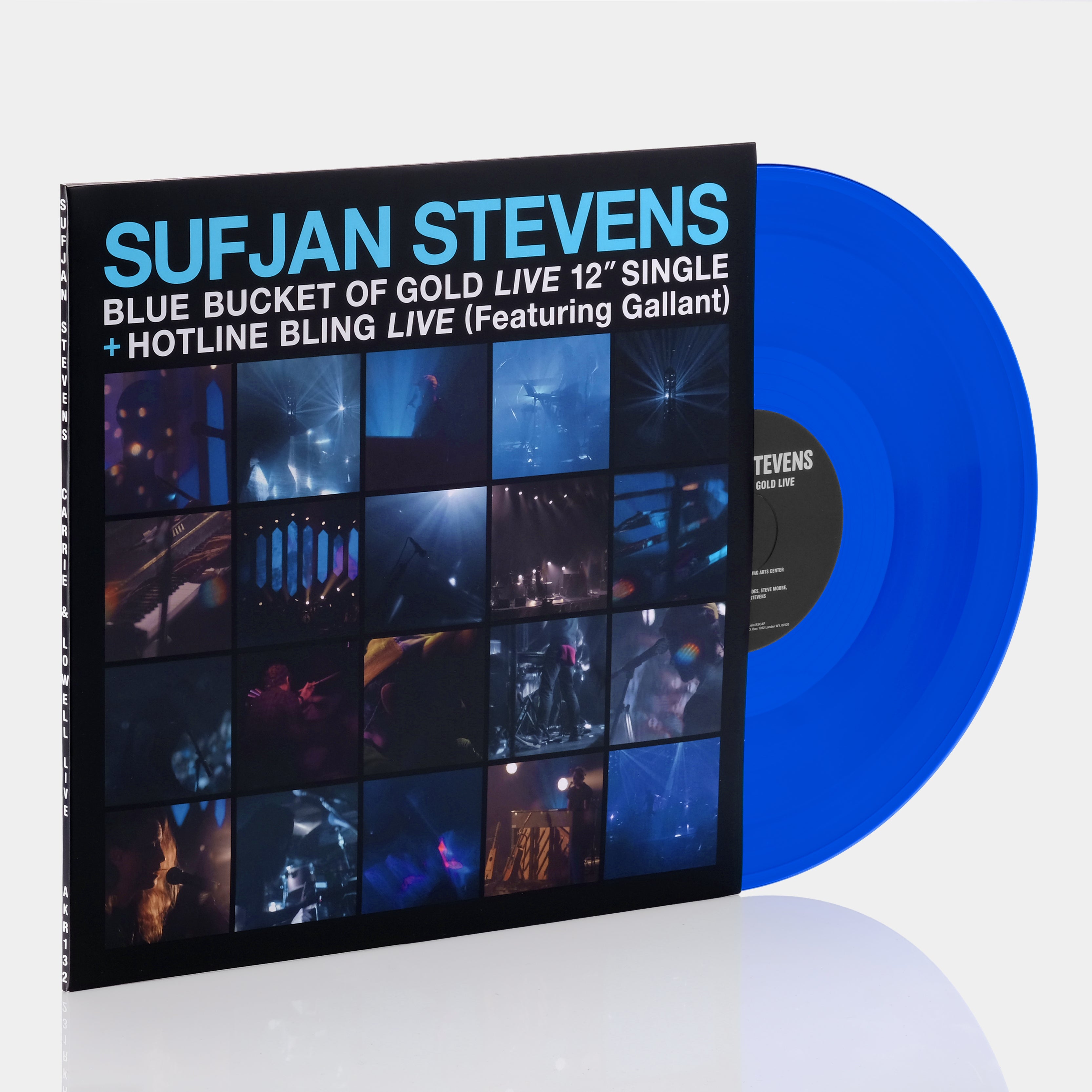 Sufjan Stevens - Blue Bucket Of Gold (Live) / Hotline Bling (Live) Single LP Translucent Blue Vinyl Record