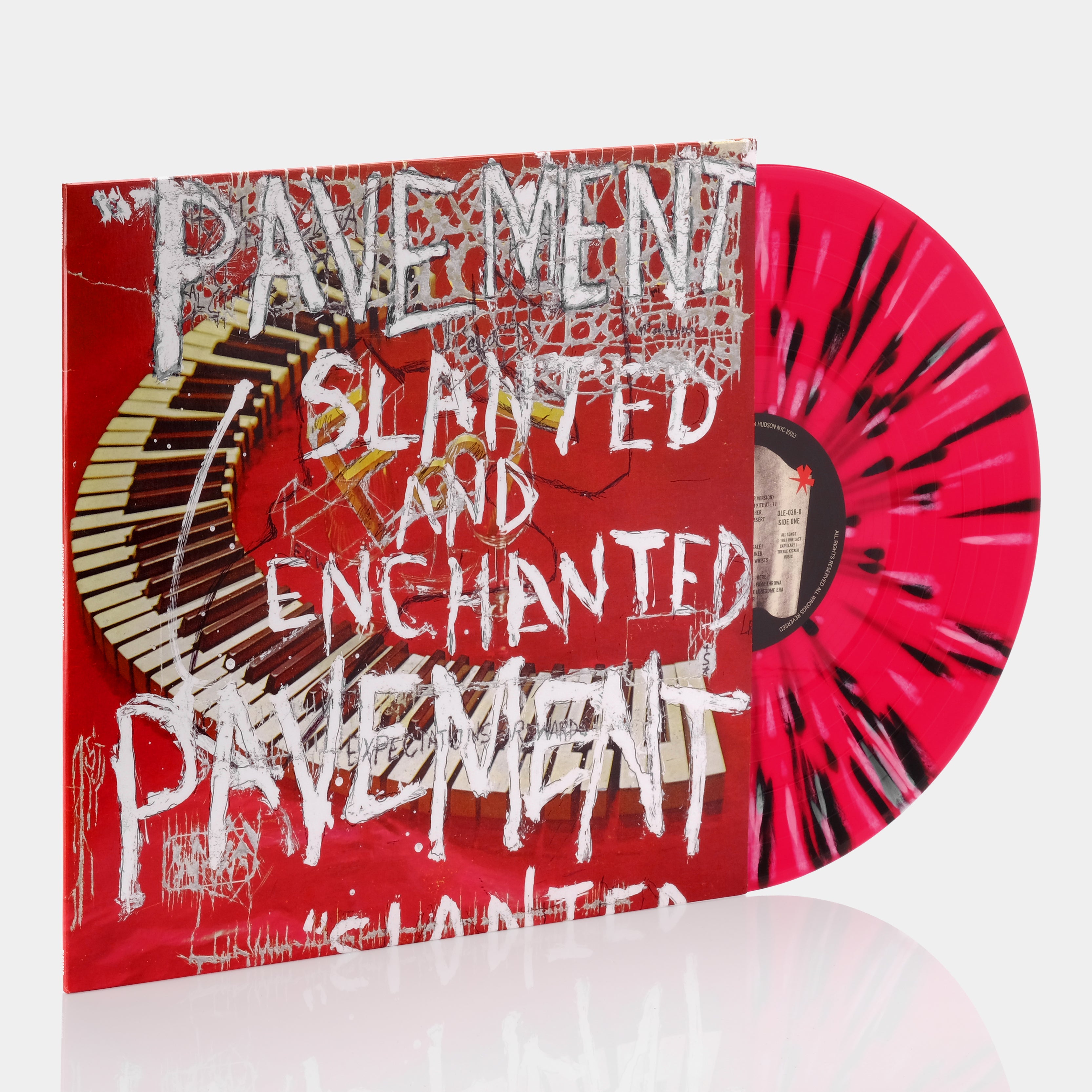 Pavement - Slanted & Enchanted LP Red w/ White & Black Splatter Vinyl Record
