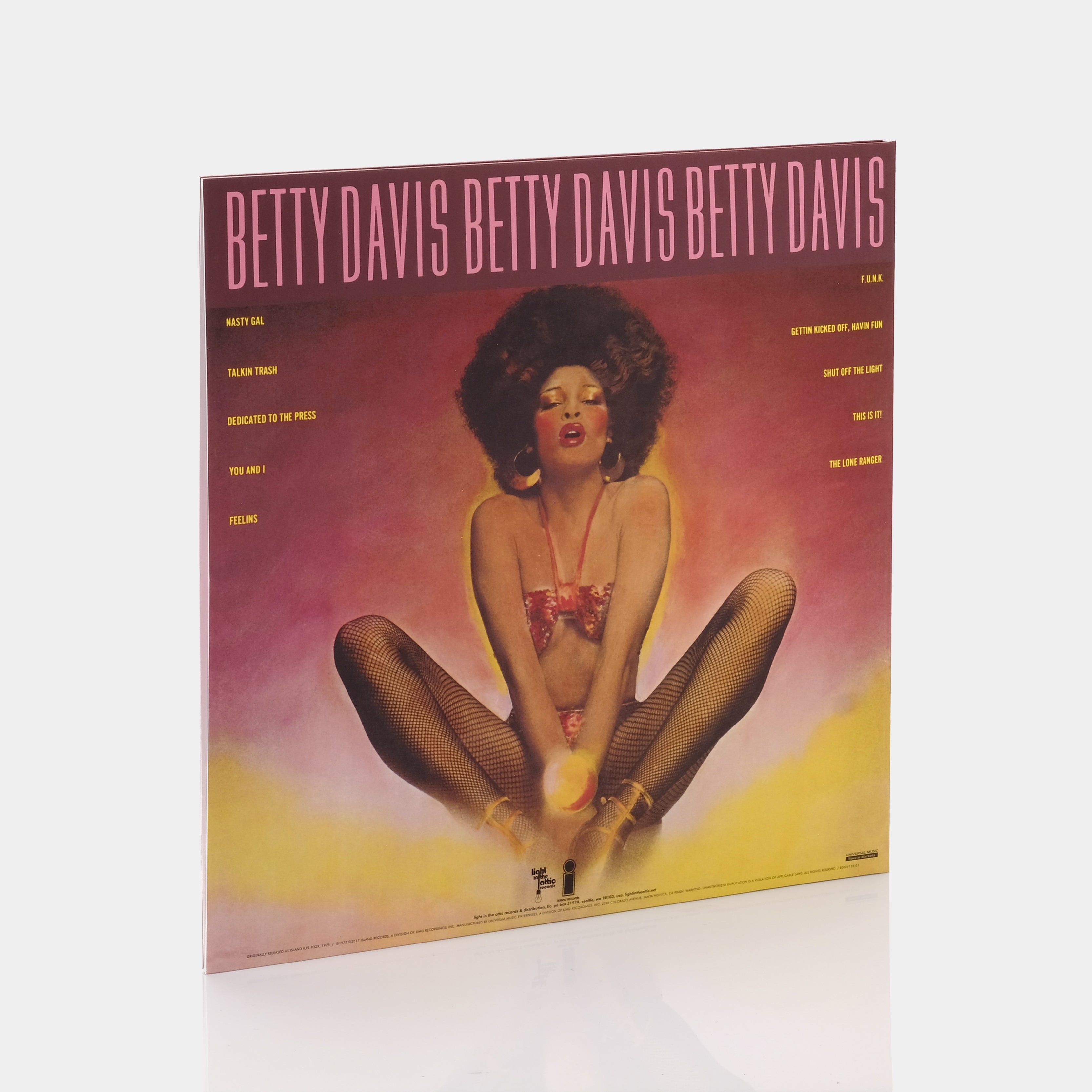 Betty Davis - Nasty Gal LP Pink Vinyl Record